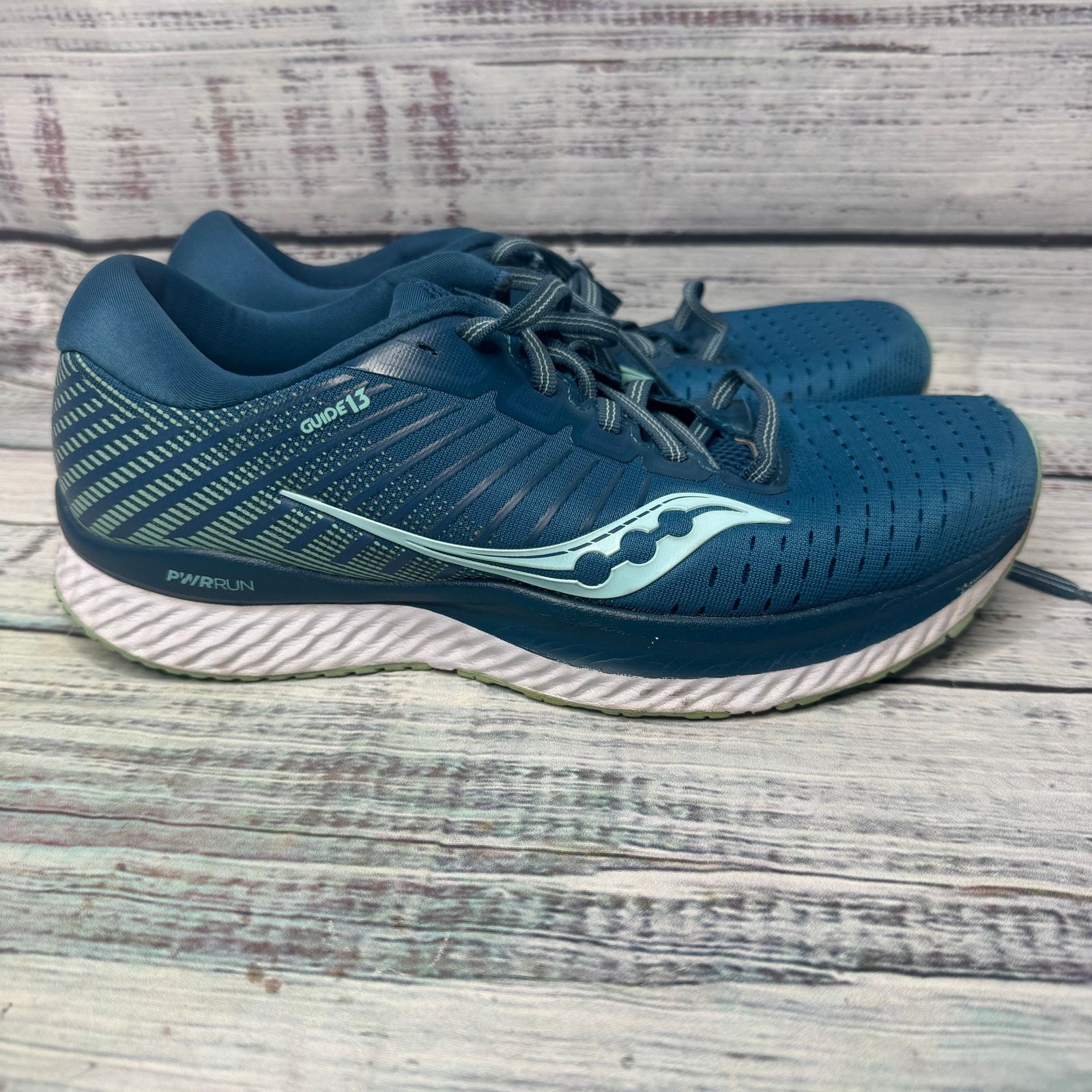Saucony Saucony Guide 13 Running Shoes Size 9 Blue Teal Supportive Size US 9 / IT 39 - 2 Thumbnail