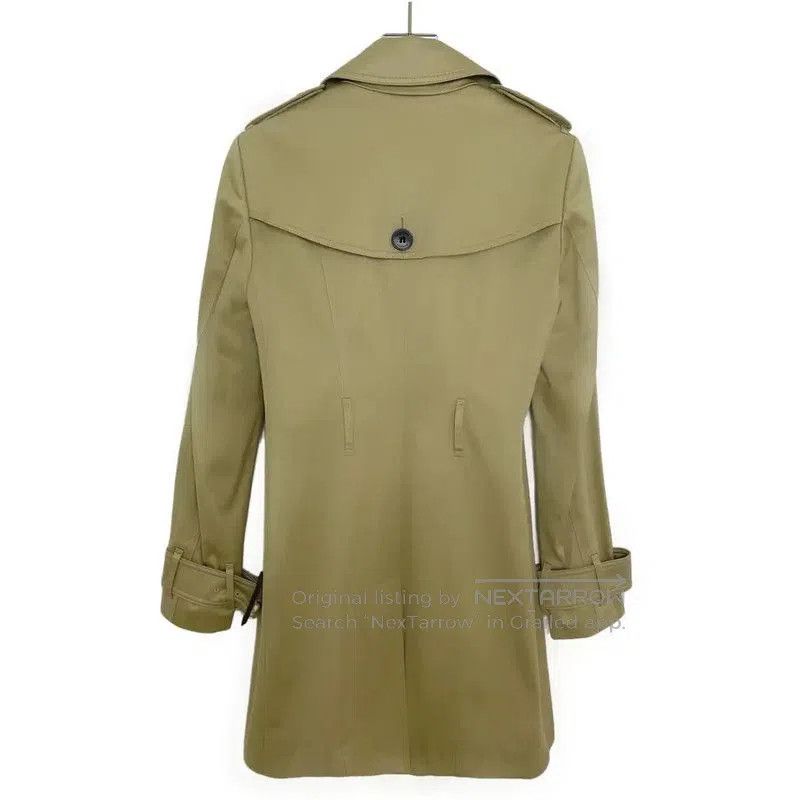 Burberry Burberry Green Cotton Mid-Length Women's Trench Coat. Size M / US 6-8 / IT 42-44 - 2 Thumbnail