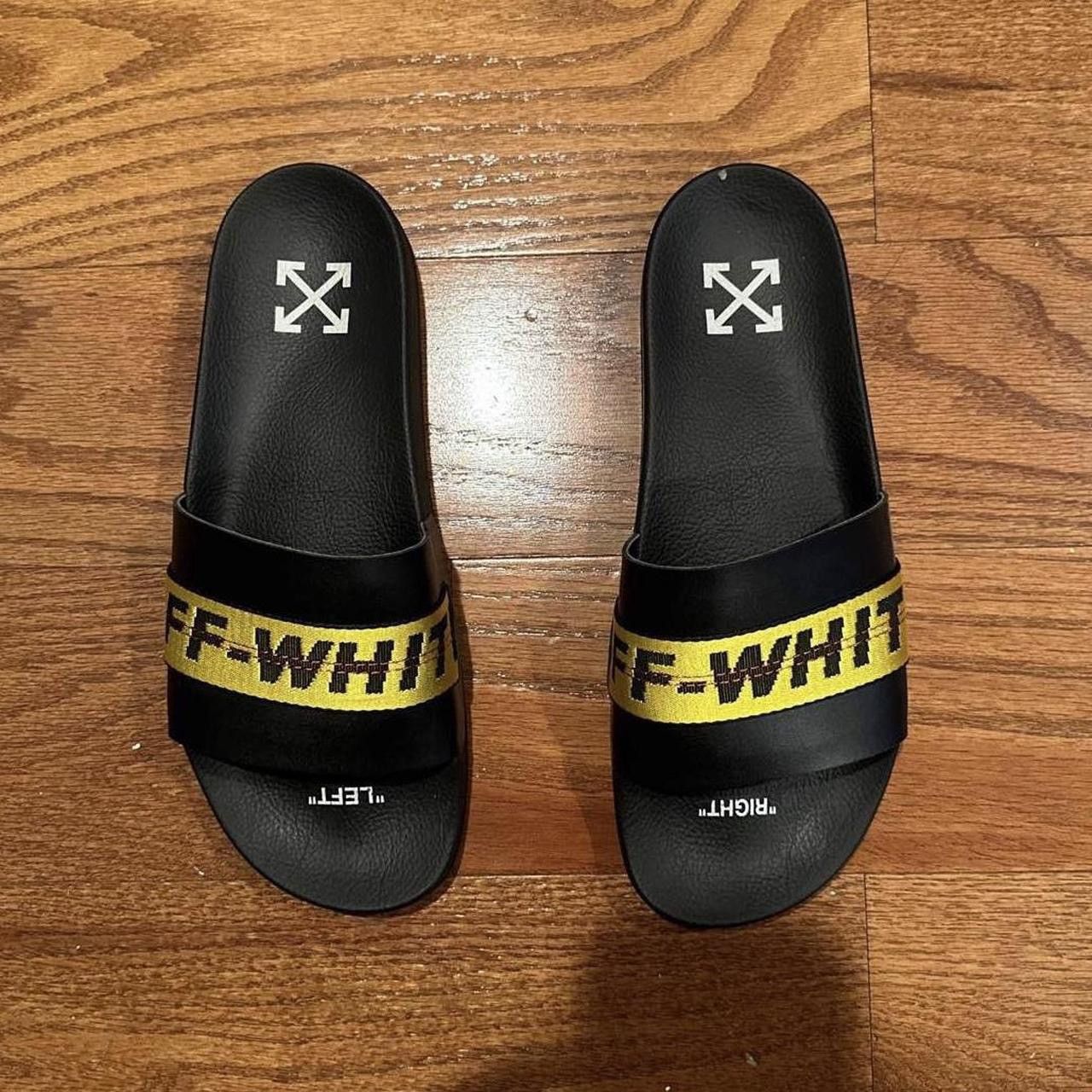 Off-White Industrial Belt Slides Size US 12 / EU 45 - 1 Thumbnail