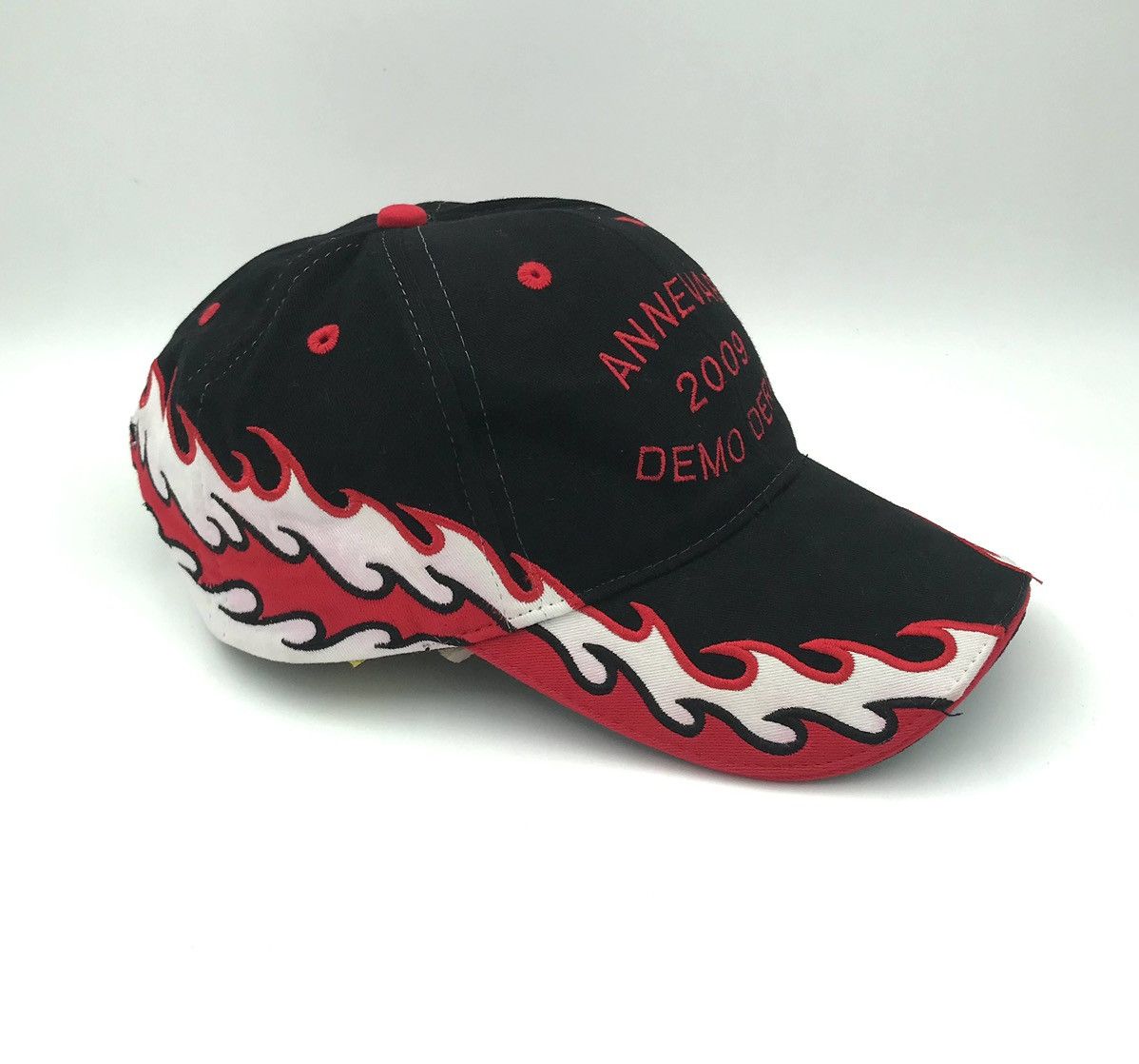 Harley Davidson × Vintage Vintage biker 2000 demo derby flames snapback hat Size ONE SIZE - 3 Thumbnail