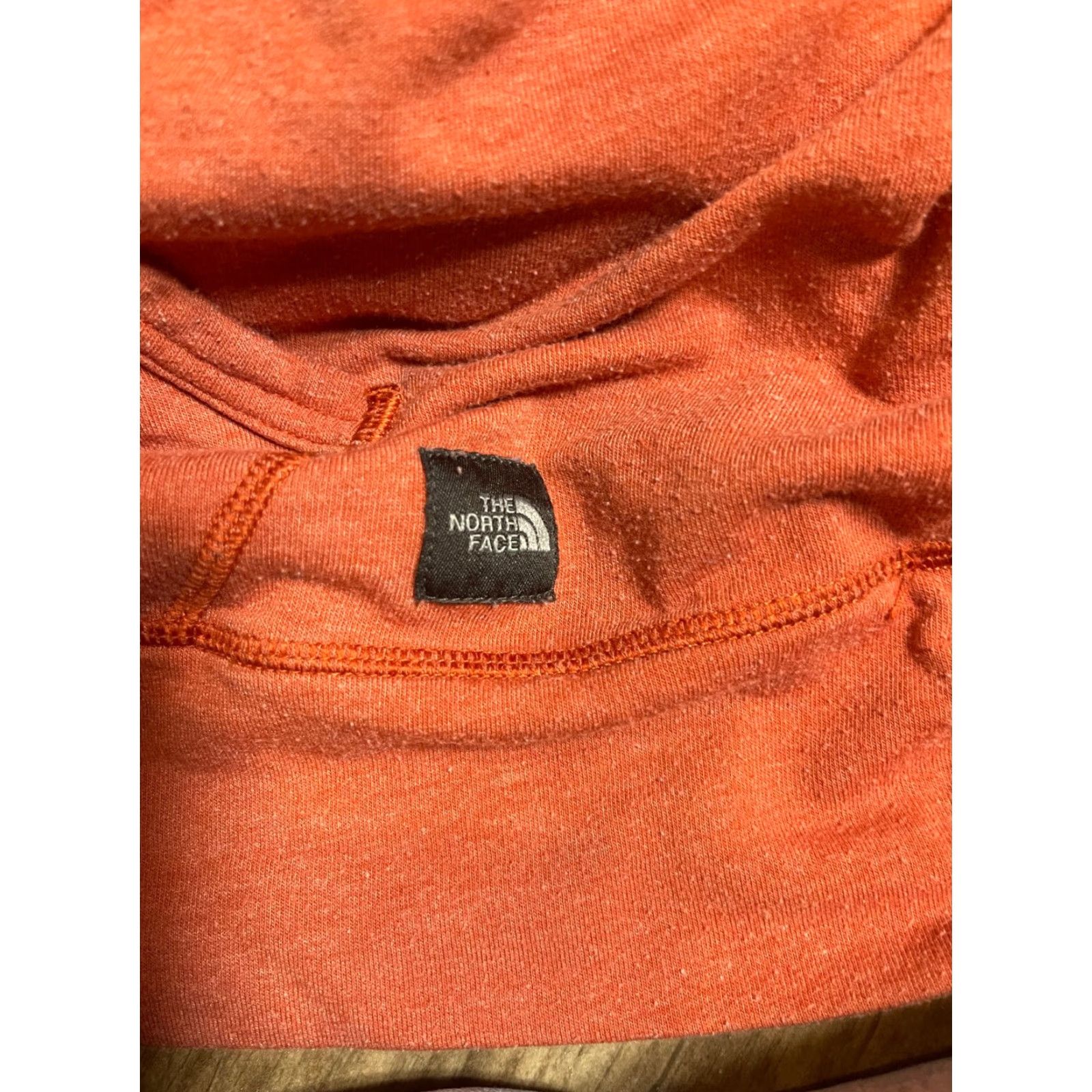 The North Face The North Face Hoodie Sweat Shirt 41" Chest Orange Hooded Pullover Sweatshirt Unisex Adults Womens Regular Fit Casual Activewear Logo Pocket Velcro? Size S / US 4 / IT 40 - 4 Thumbnail