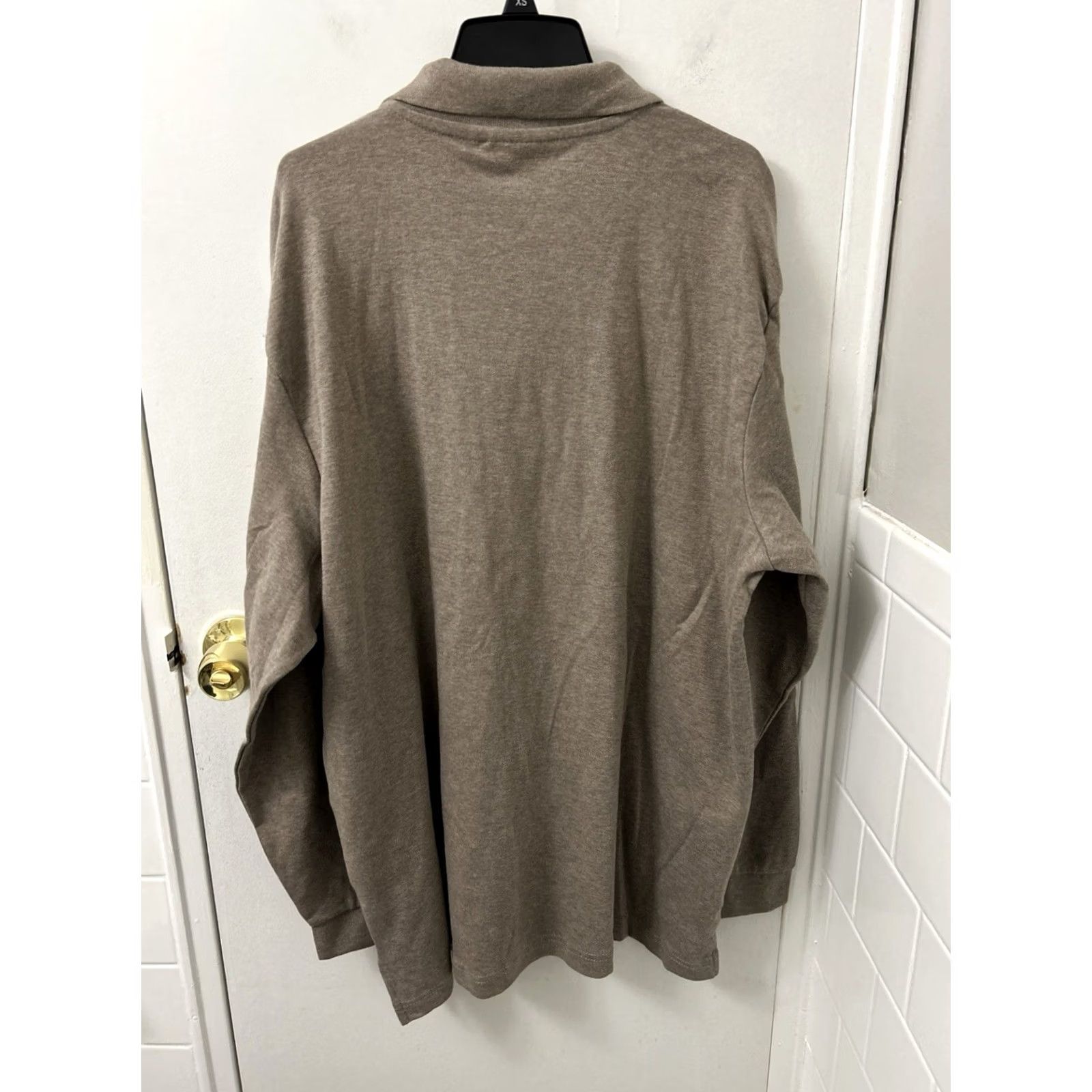 Vintage John Ashford Polo Shirt Mens 2XL Mocha Brown Pocket Long Sleeve NWT Size US XXL / EU 58 / 5 - 7 Thumbnail