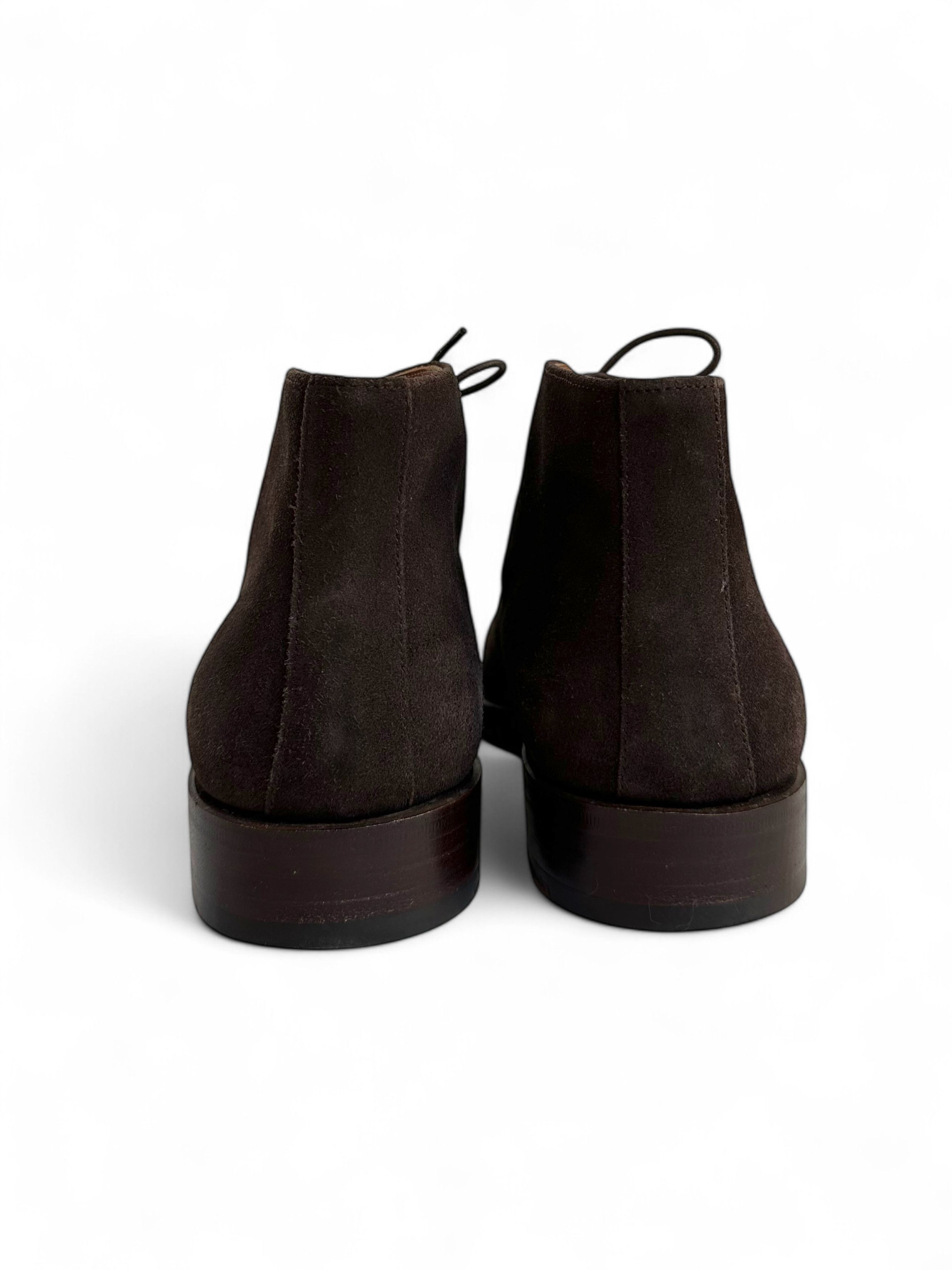Crockett & Jones Prime Shoes CARDIFF Suede Lace Up Hand Made Boots Size US 10.5 / EU 43-44 - 6 Thumbnail