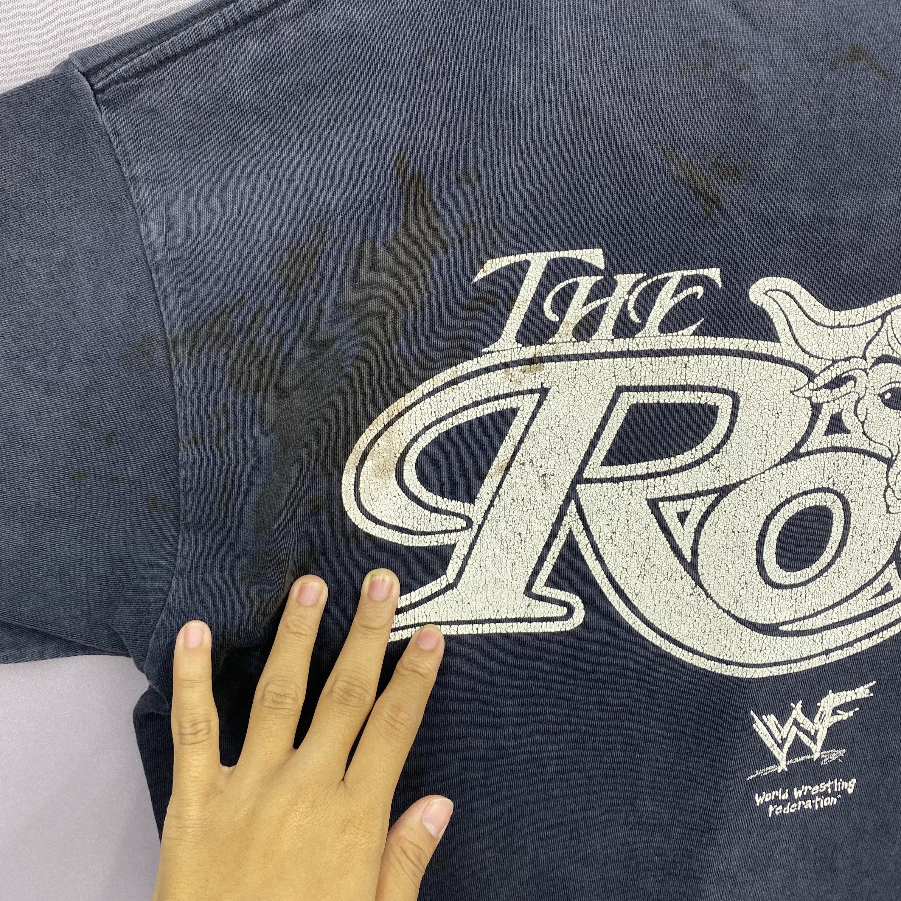 Vintage × WWF Vintage 90s WWF The Rock T-Shirt Crewneck Tees Size US M / EU 48-50 / 2 - 7 Thumbnail