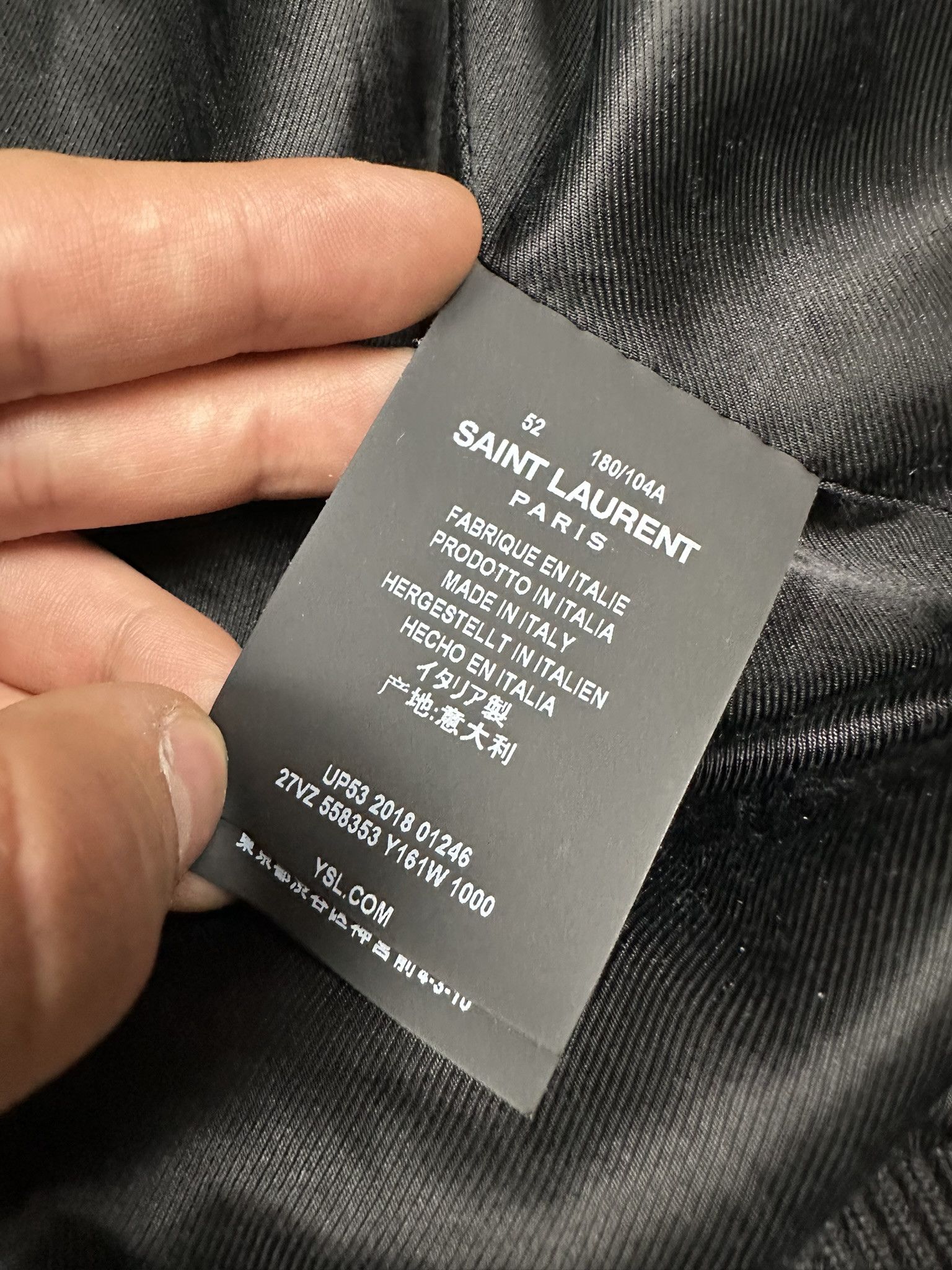 Saint Laurent Paris Saint Laurent Paris Teddy Satin Bomber Jacket Size US L / EU 52-54 / 3 - 13 Thumbnail