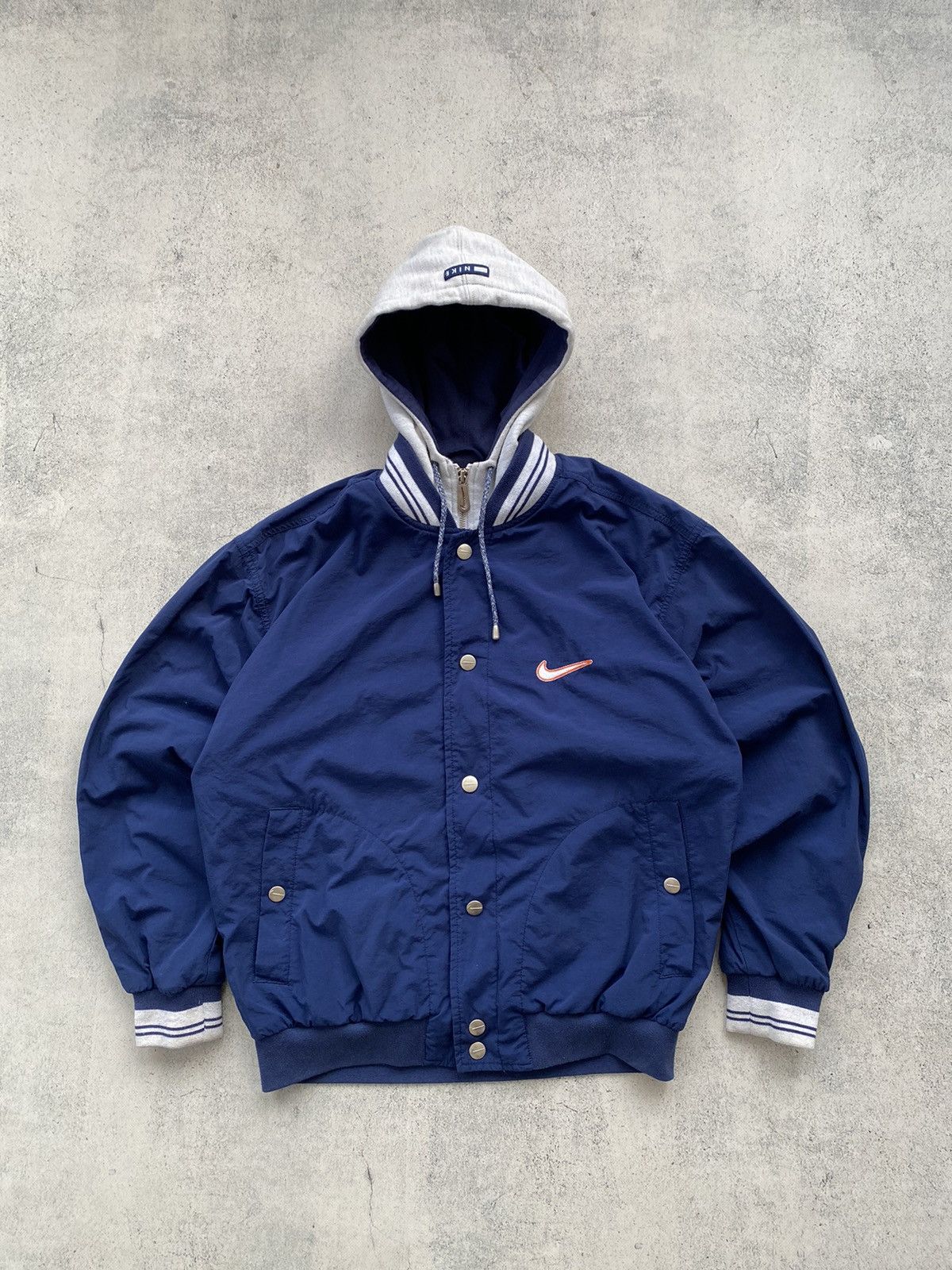 Nike hooded bomber jacket store
