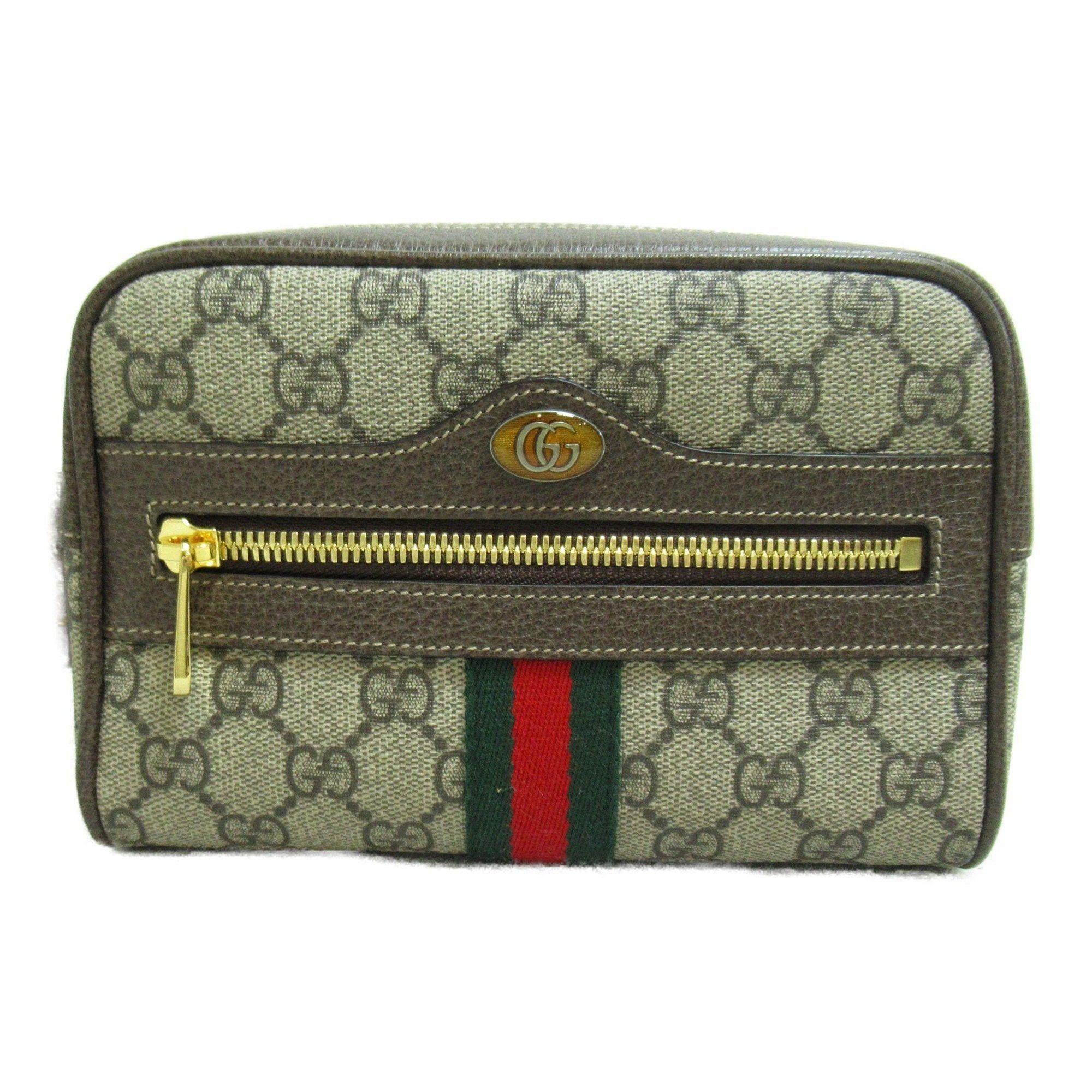 image of Gucci Waist Bag Brown Beige Canvas GG Supreme 517076, Women's