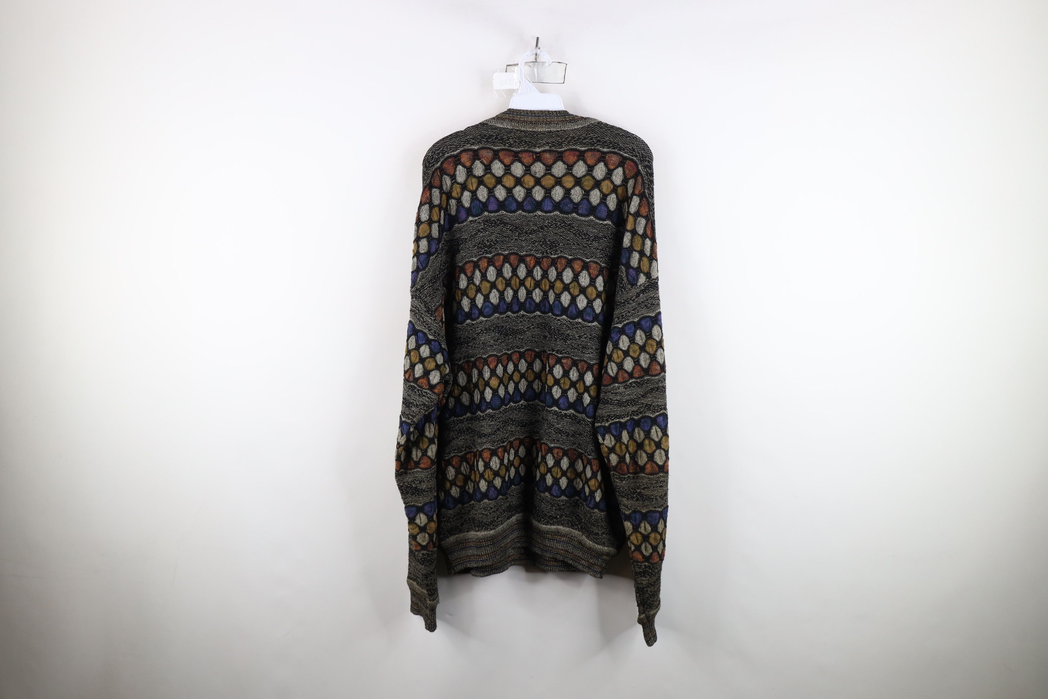 Vintage Vintage 90s Coogi Style Rainbow Wool Blend Knit Sweater Size US M / EU 48-50 / 2 - 10 Thumbnail