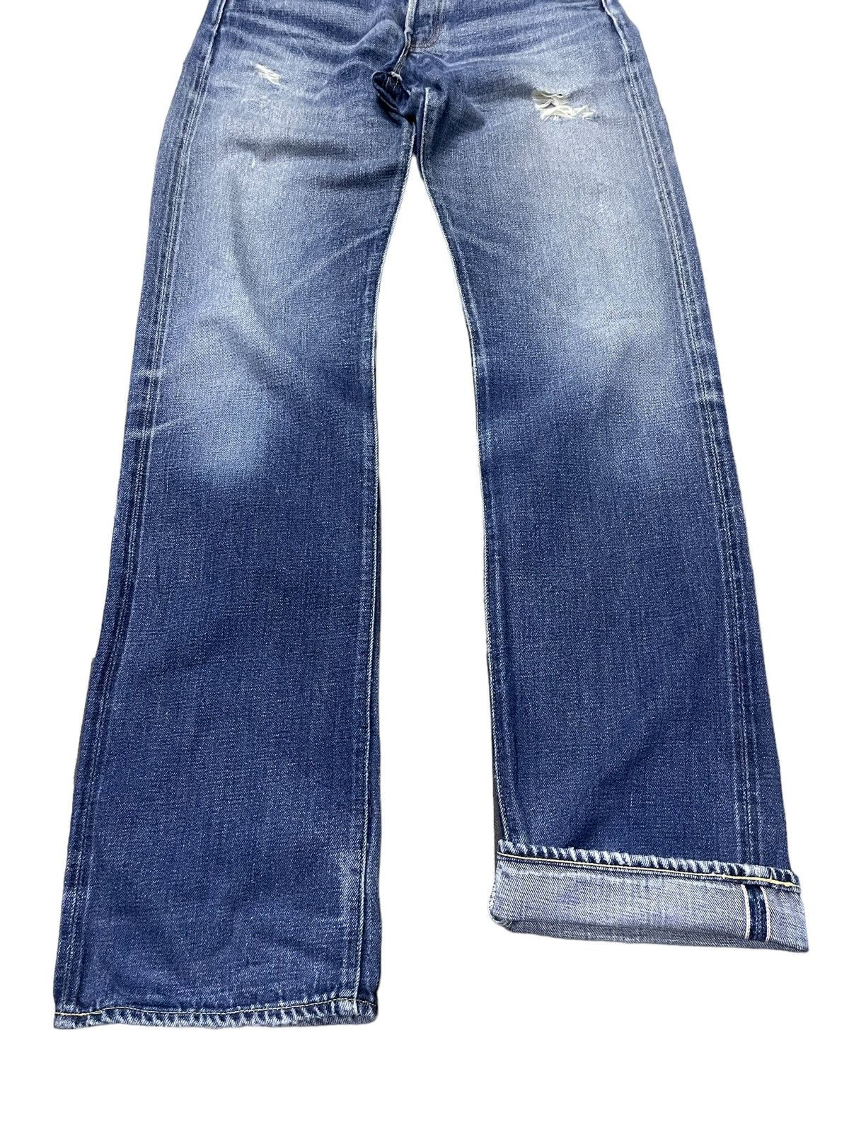Levi's × Vintage Vintage Levis 505 Big E Selvedge Distressed Jeans Size US 30 / EU 46 - 5 Thumbnail