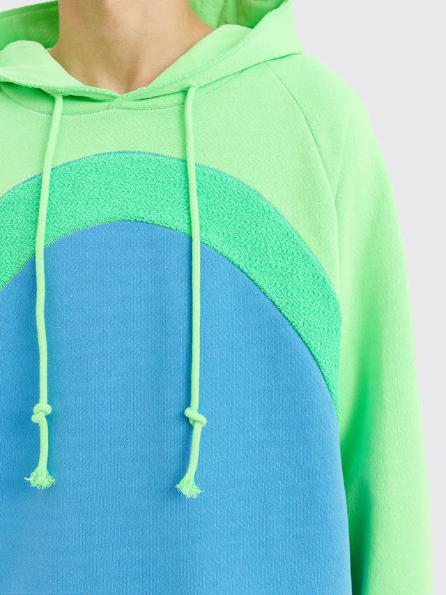 ERL o1s1v1n0824 Rainbow Knit Hoodie in Multicolor Size US XL / EU 56 / 4 - 5 Thumbnail
