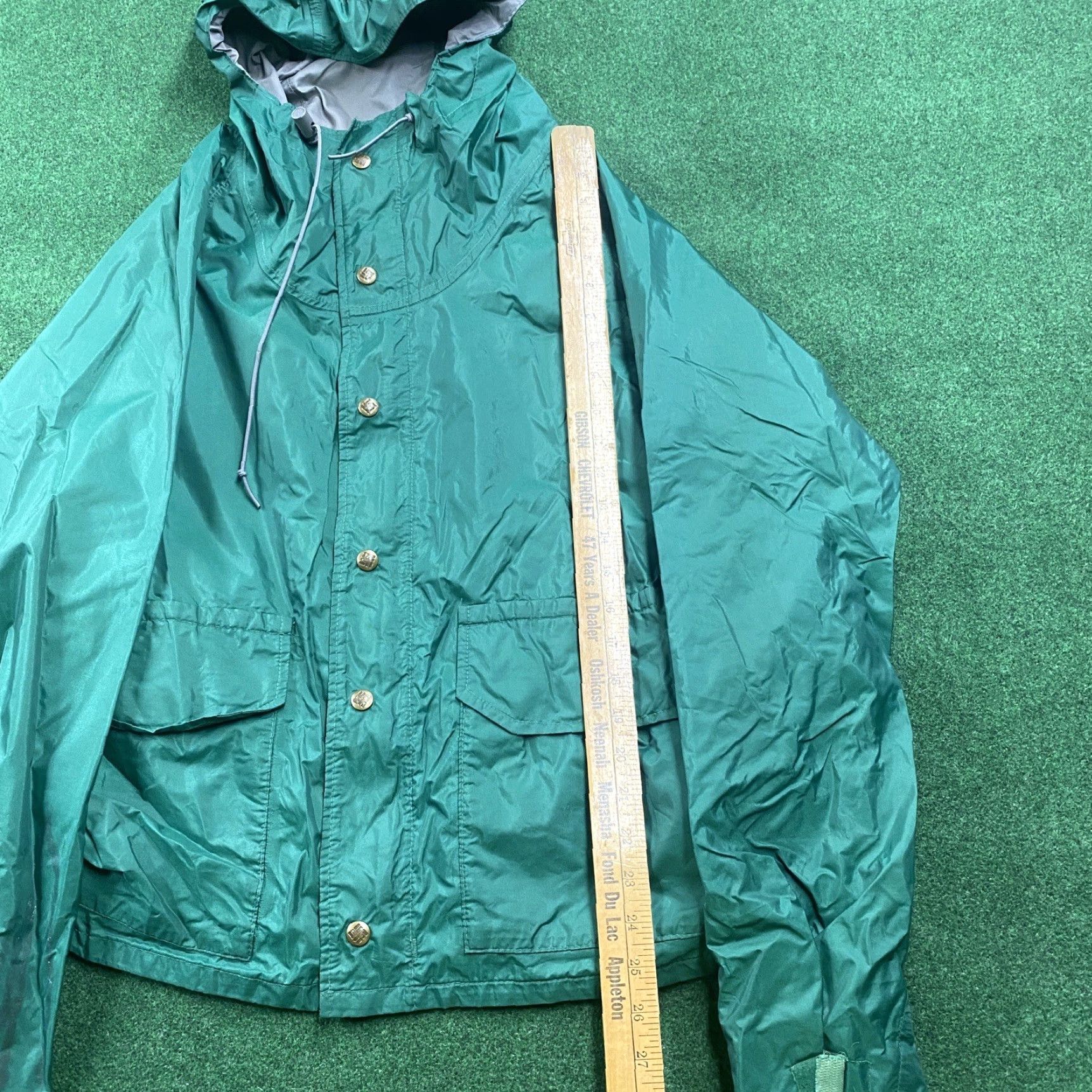 Vintage VINTAGE Columbia Jacket Mens L Green 80S GoreTex Hooded Parka Full Zip Coat Shirts? Size US L / EU 52-54 / 3 - 7 Thumbnail