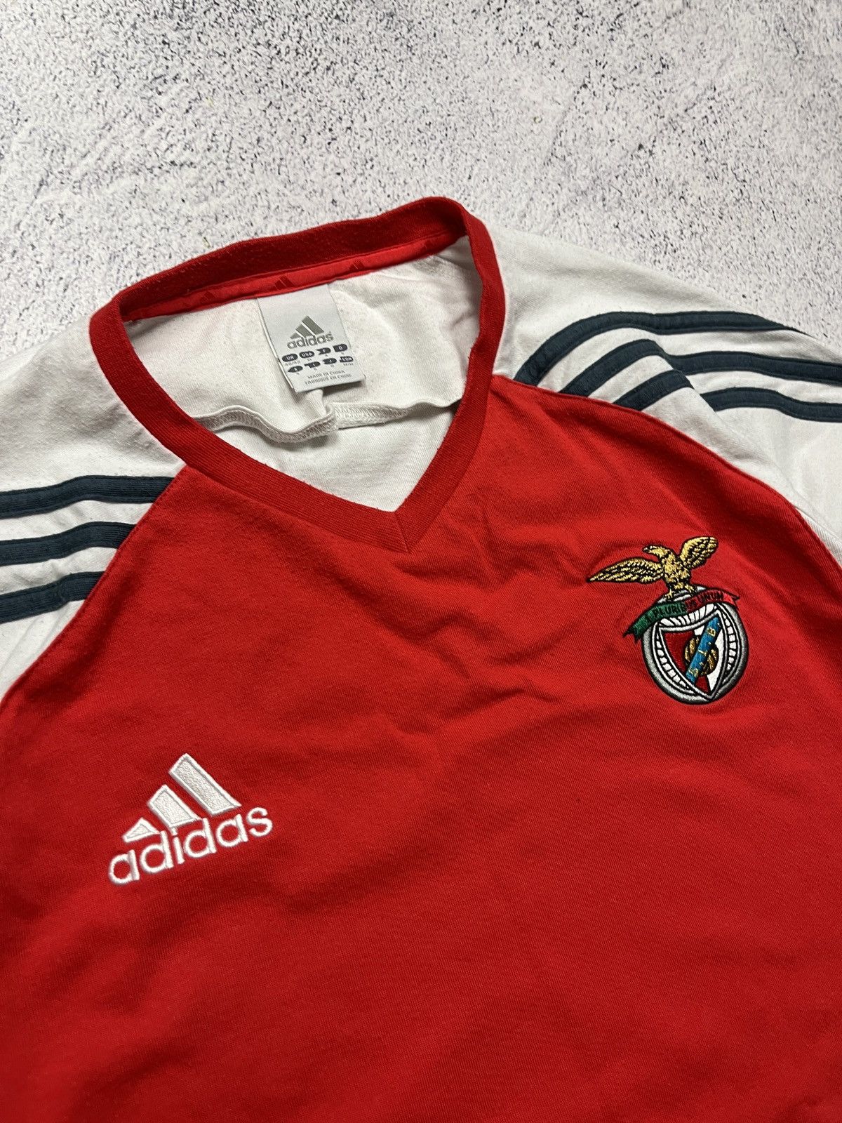 Adidas Benfica 2005 Away Football Shirt Soccer Training Jersey Rare Size US L / EU 52-54 / 3 - 4 Thumbnail