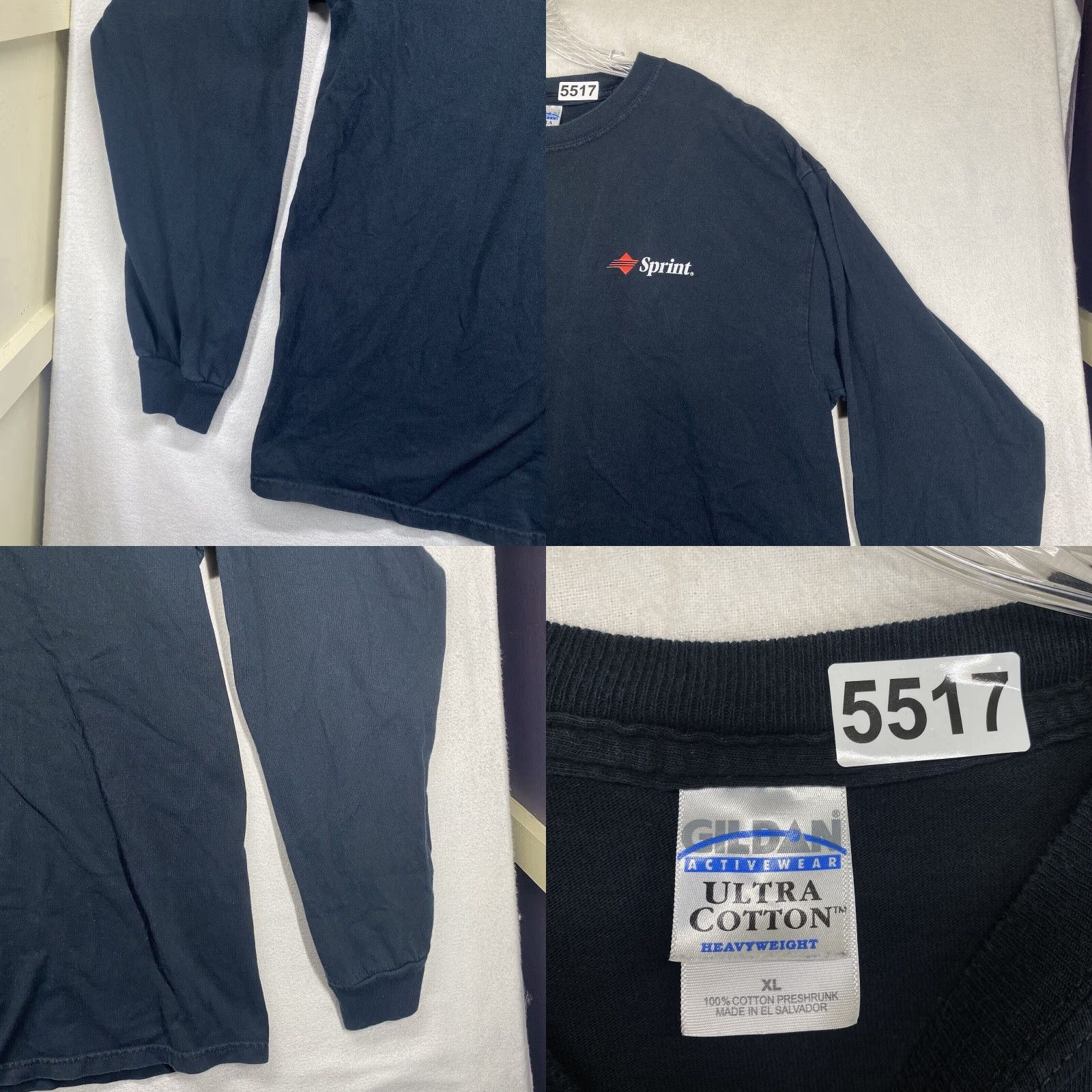 Vintage VINTAGE Sprint T-Shirt Black Long Sleeve XL Y2K 90s Graphic Print Cell Phone Mens Size US XL / EU 56 / 4 - 8 Thumbnail