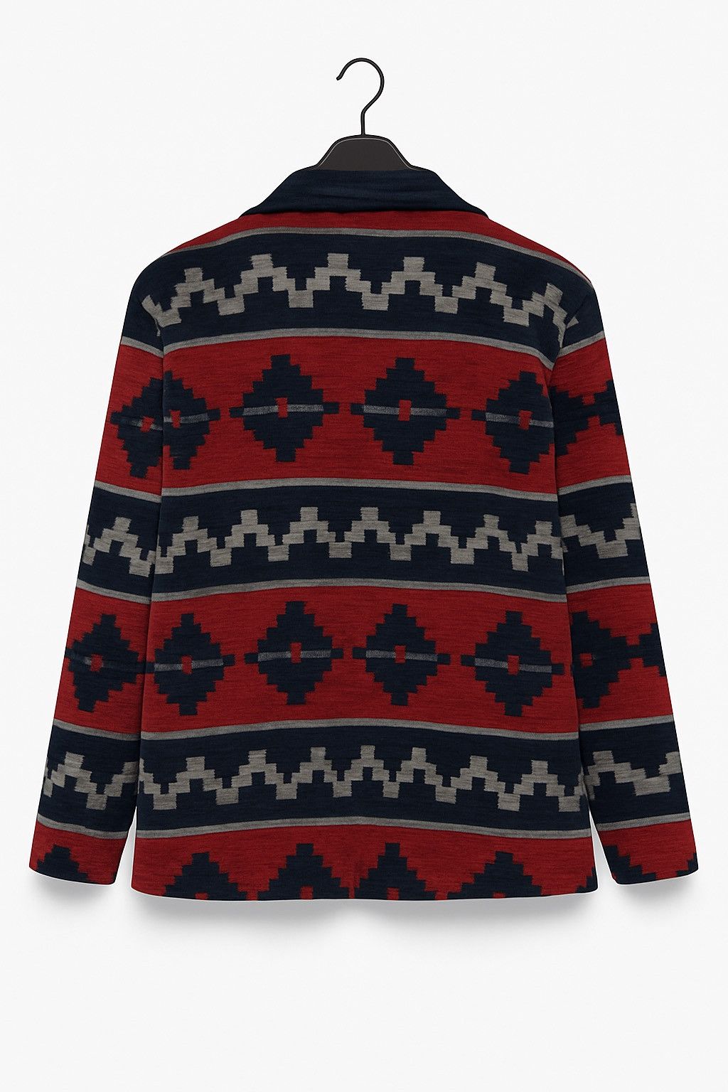 Japanese Brand Vintage GAMZA Southwestern Knit Jacket Geometric Pattern Size M / US 6-8 / IT 42-44 - 2 Thumbnail