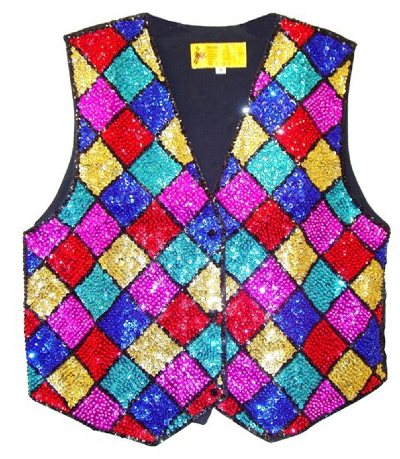 Designer Sequin Vest MOSAIC SQUARE for Kids (up to 6 year old) Size ONE SIZE - 1 Preview