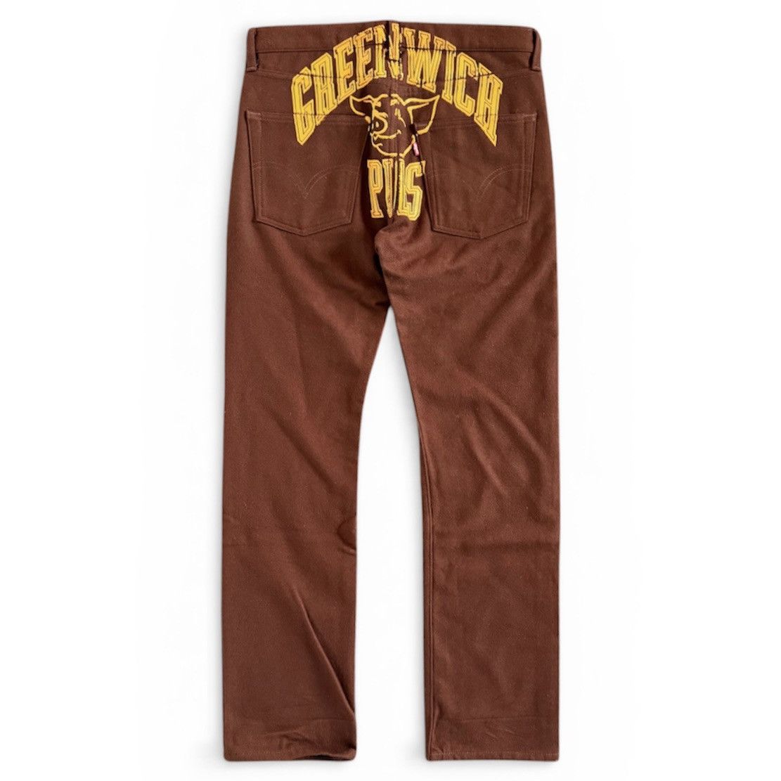 Junya Watanabe AW02 Junya Watanabe CDG Greenwich Pigs Brown Wool Pants Size US 32 / EU 48 - 1 Thumbnail