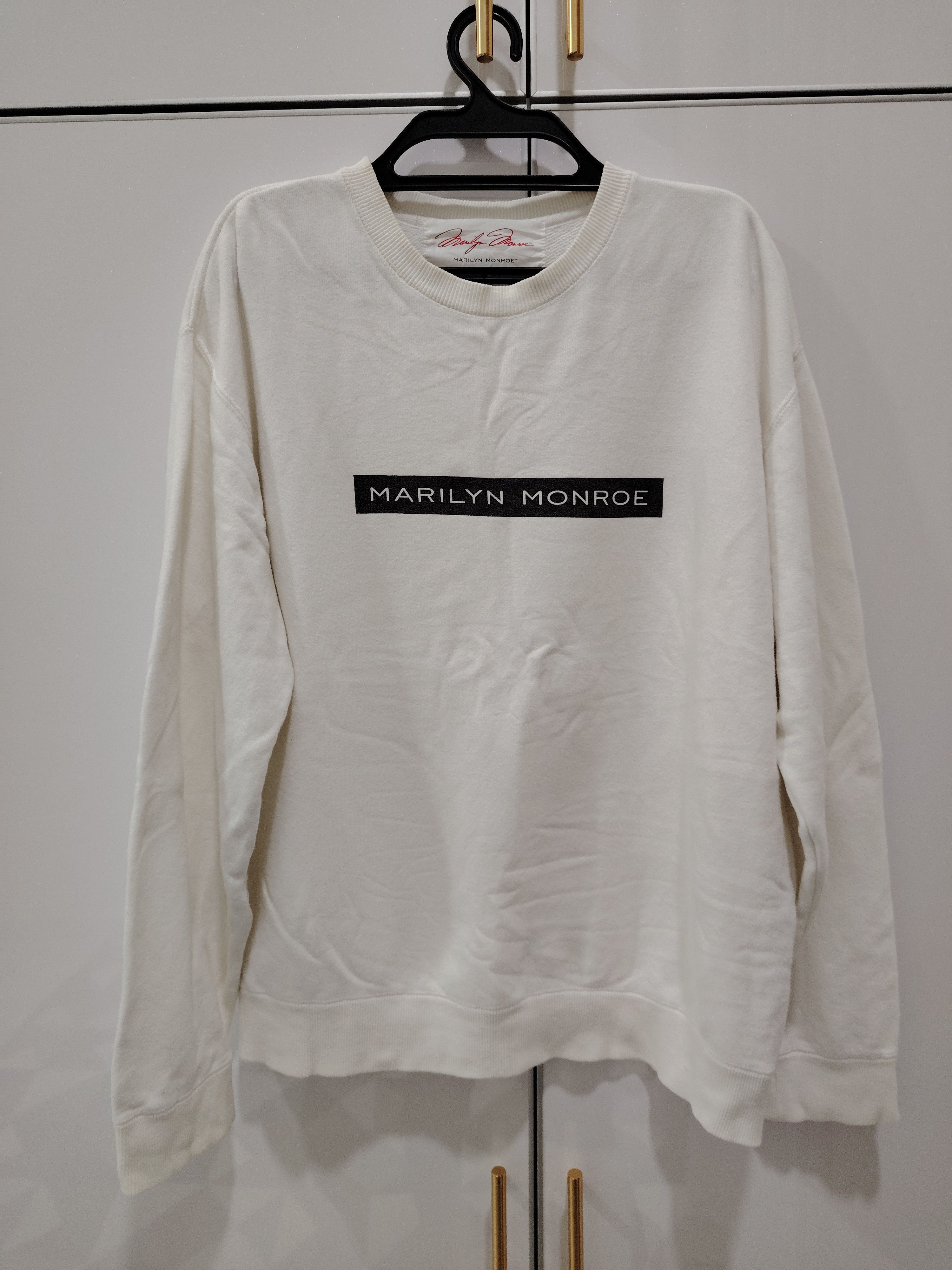 Designer Marilyn Monroe Box Logo Sweatshirt Size M / US 6-8 / IT 42-44 - 1 Thumbnail