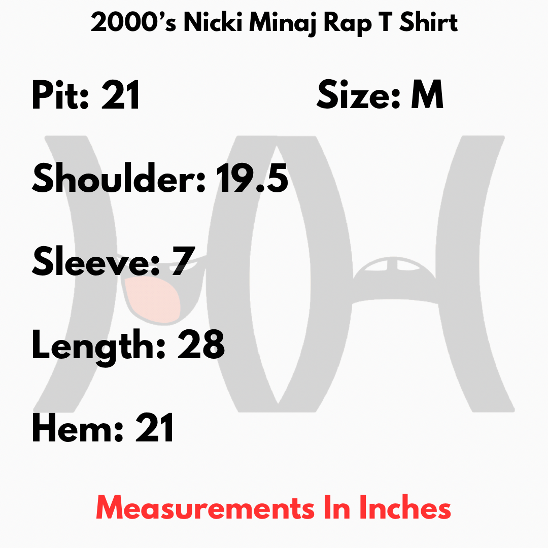Rap Tees 2000’s Nicki Minaj Rap T Shirt Size US M / EU 48-50 / 2 - 3 Thumbnail