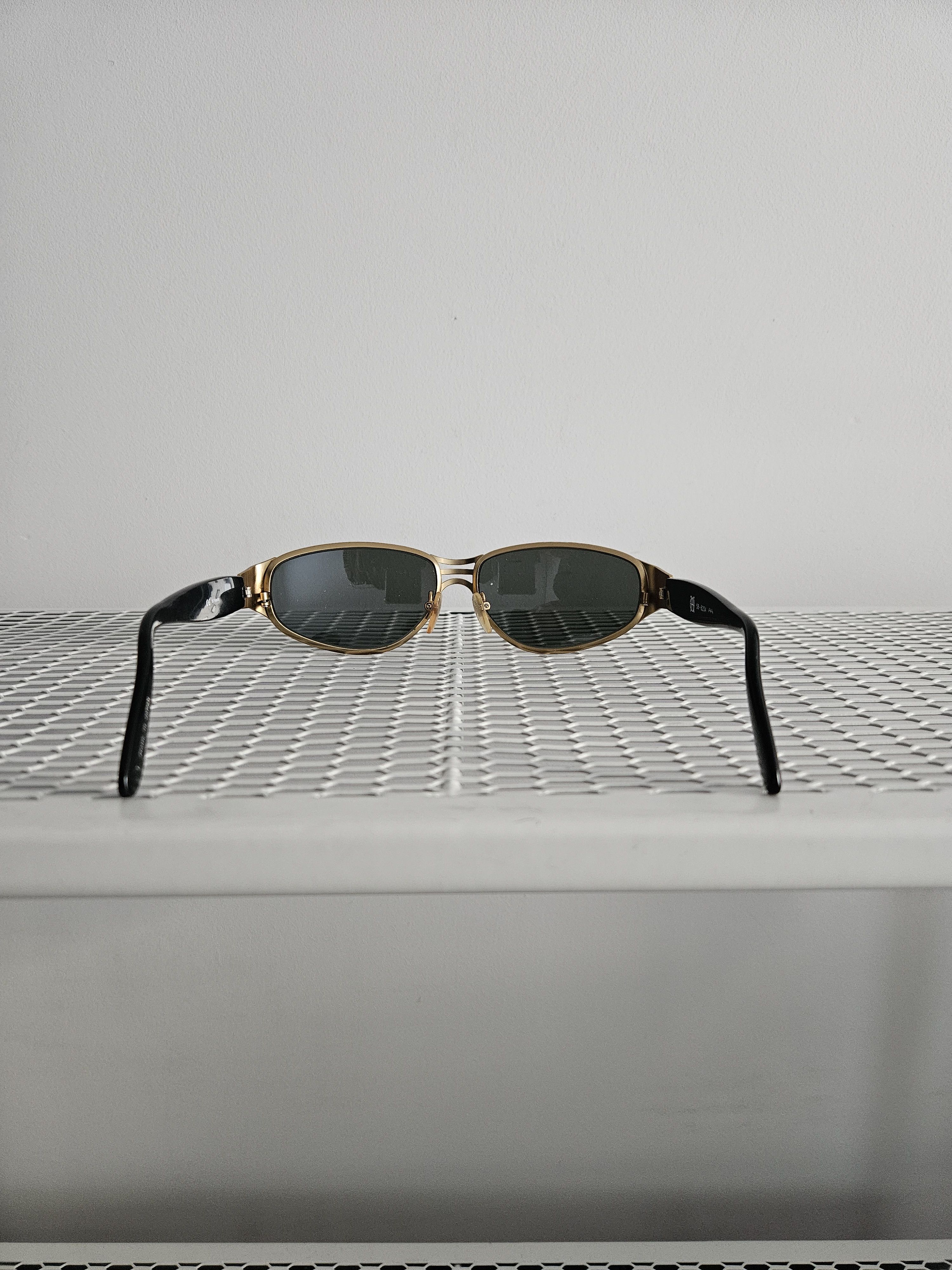 Jean Paul Gaultier Vtg Jean Paul Gaultier 58-6204 big logo oval sunglasses Size ONE SIZE - 4 Thumbnail