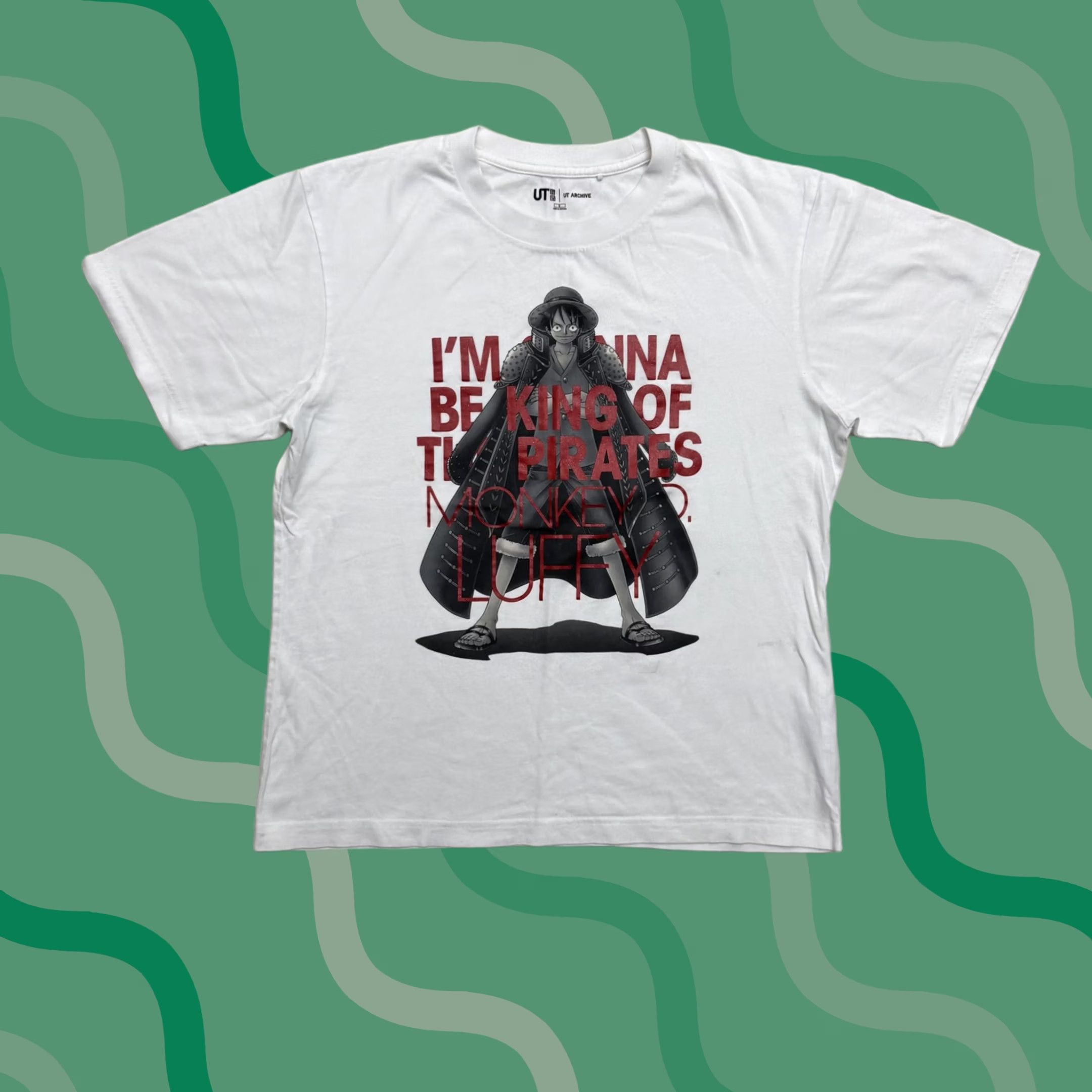 Uniqlo Uniqlo UT One Piece Monkey D Luffy Shirt Mens Small White Anime Graphic Tee Size US S / EU 44-46 / 1 - 1 Thumbnail
