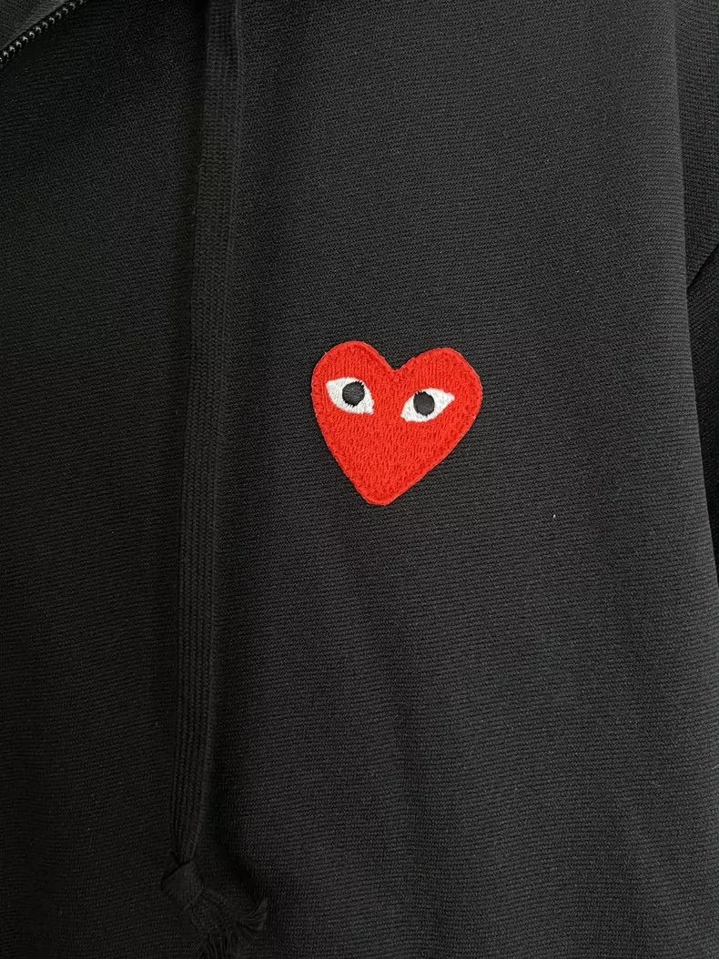 Comme des Garcons Comme Des Garcons Red love zipper hooded sweater coat on t Size M / US 6-8 / IT 42-44 - 3 Thumbnail