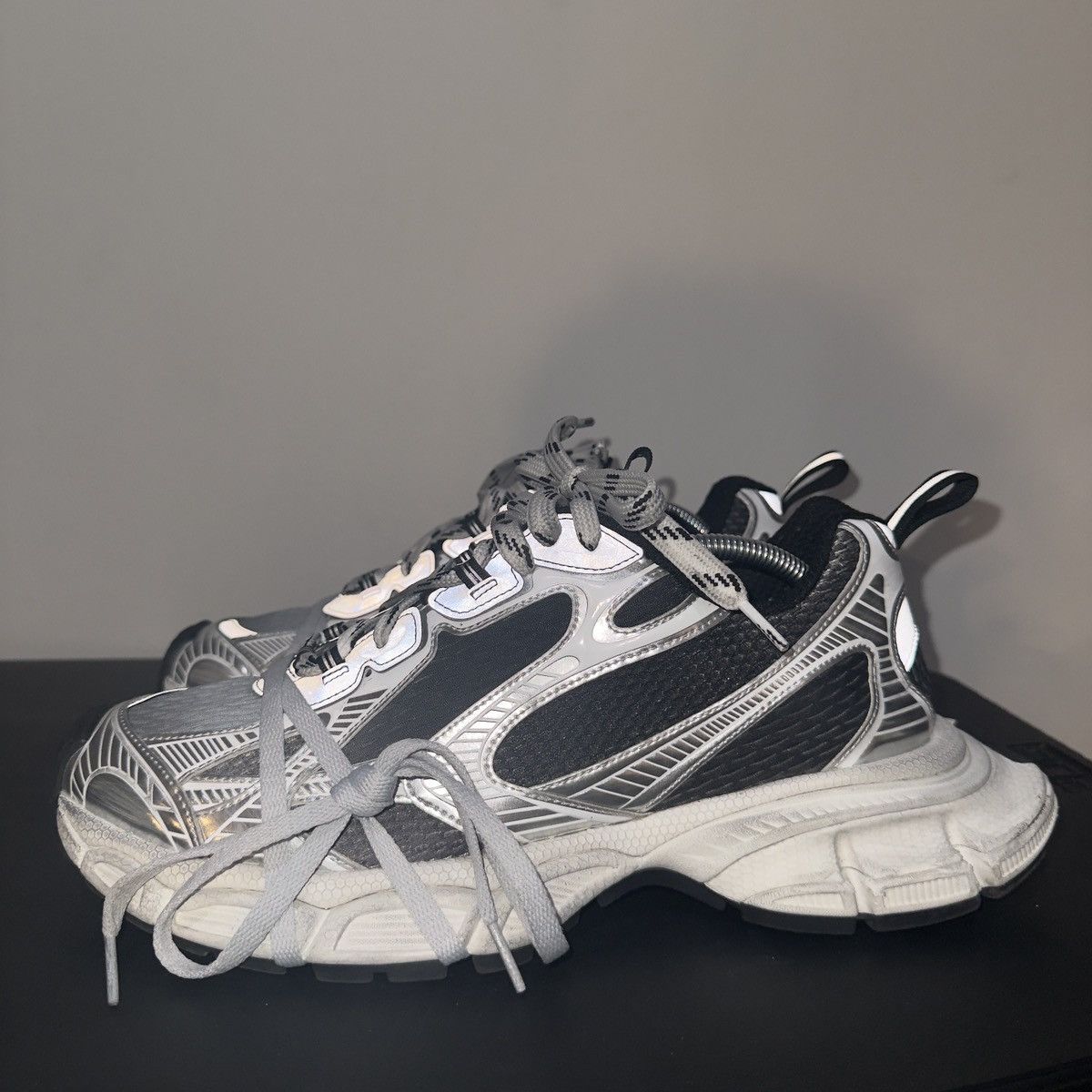 Balenciaga Balenciaga 3XL Black/White Mesh Size 44 Size US 11 / EU 44 - 2 Thumbnail