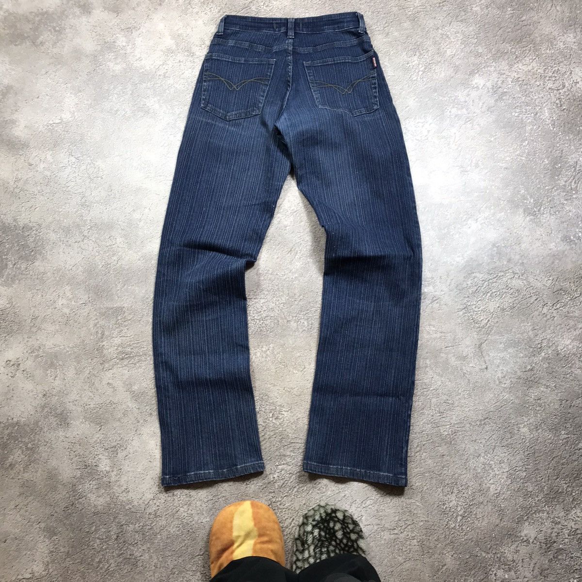 Vintage Vintage Y2K Baggy Flared Distressed Jeans Grunge Graphic 27 Size 27" / US 4 / IT 40 - 4 Thumbnail