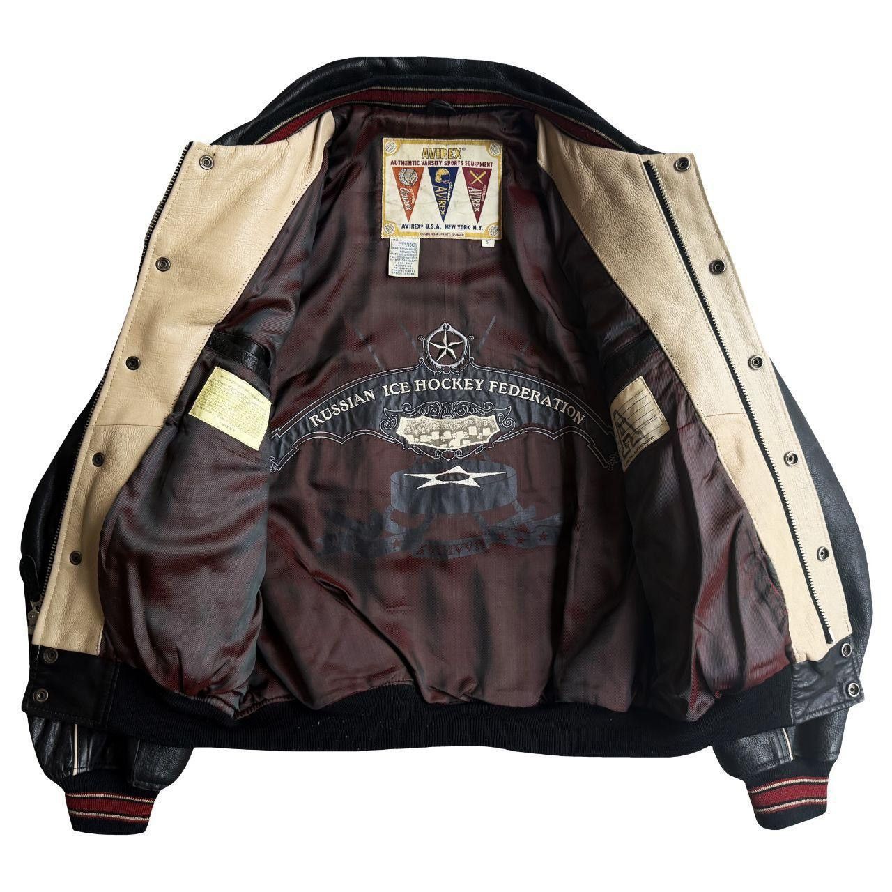 Avirex Avirex Leather Varsity Jacket Size US S / EU 44-46 / 1 - 8 Thumbnail