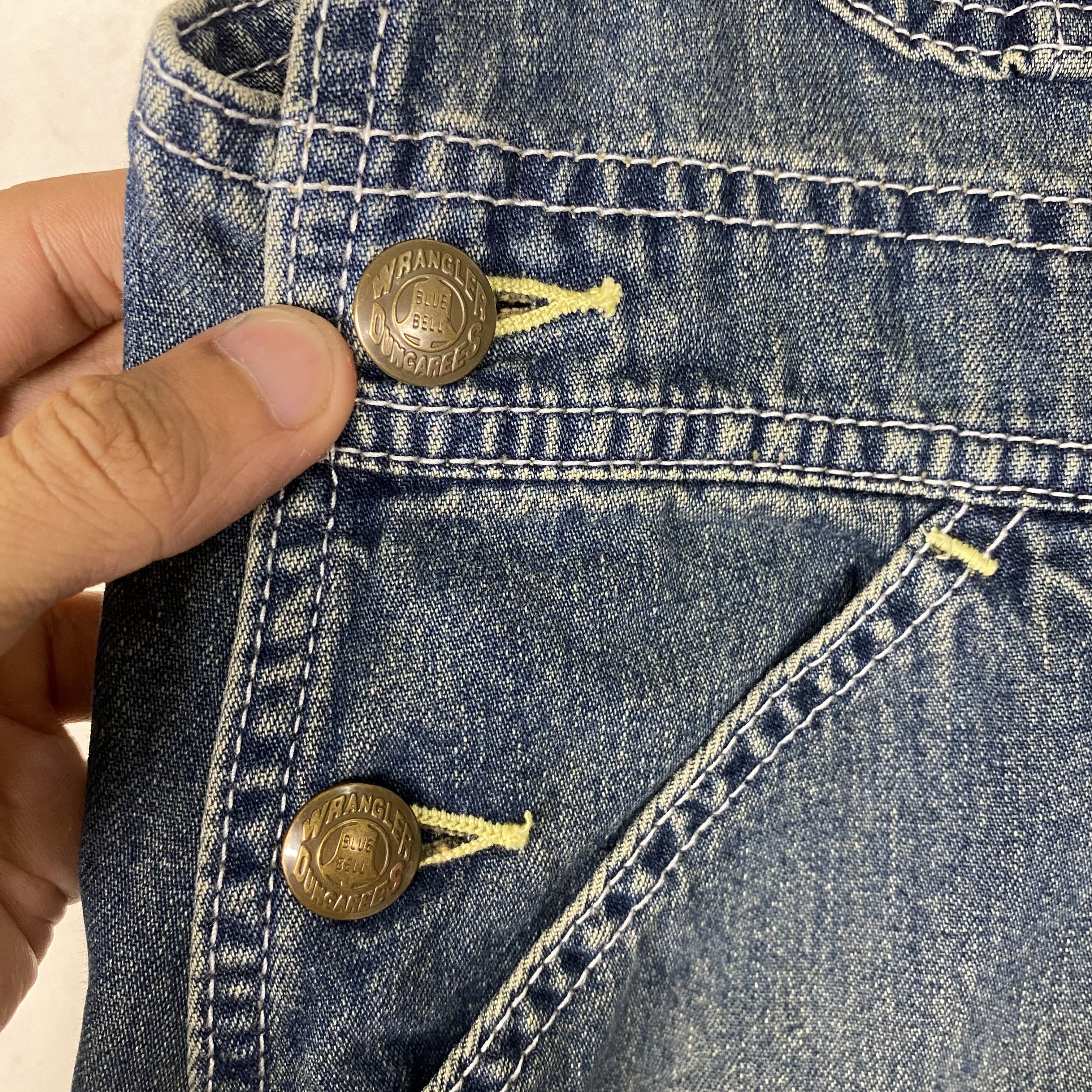 Wrangler 💥VINTAGE 70s WRANGLER BLUE BELL OVERALL DENIM WORKER Size US 31 - 12 Thumbnail