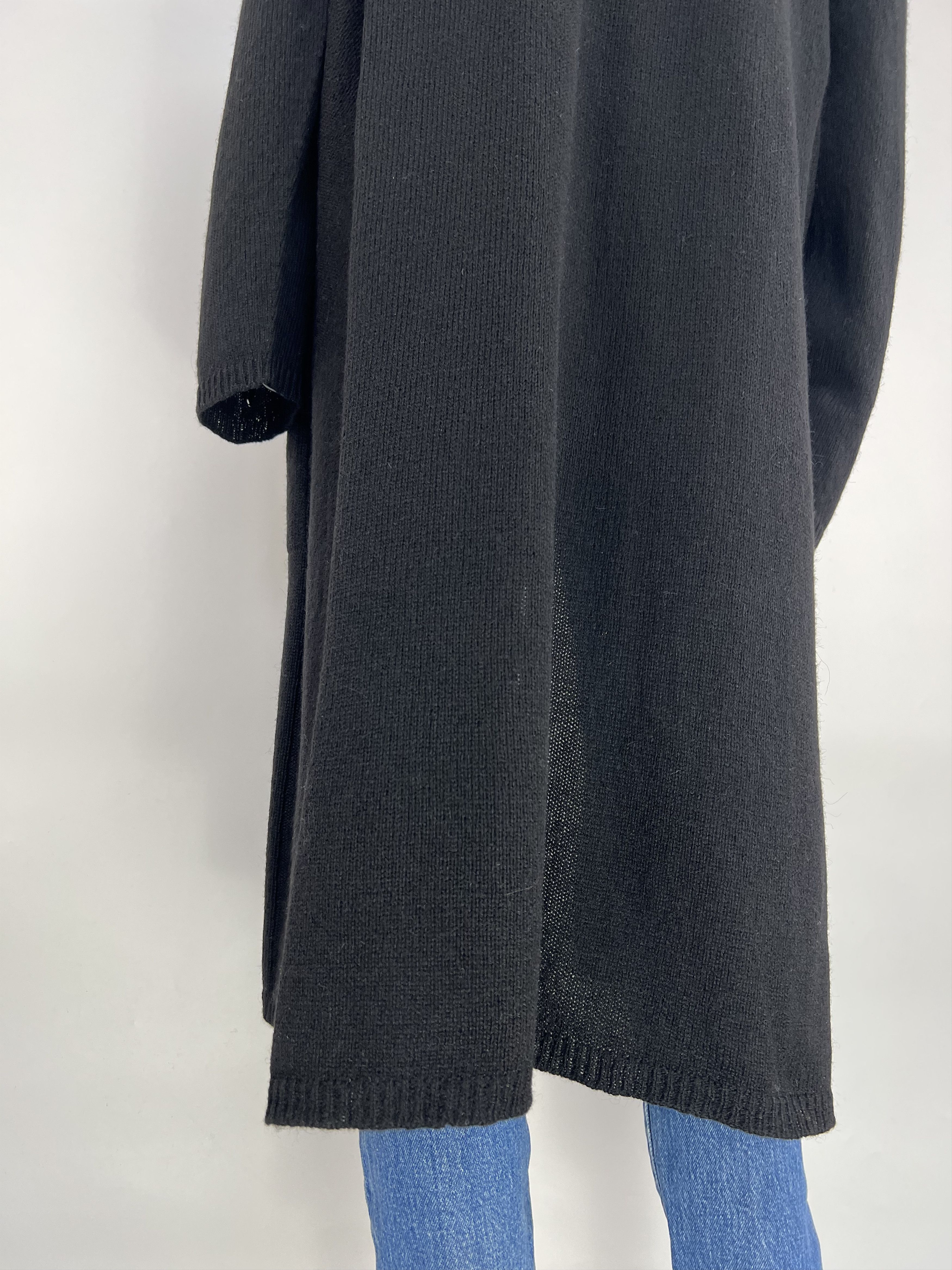 Woolrich Woolen Mills Woolrich Women's Black Wool Hooded Open Long Cardigan Size S Size S / US 4 / IT 40 - 15 Thumbnail