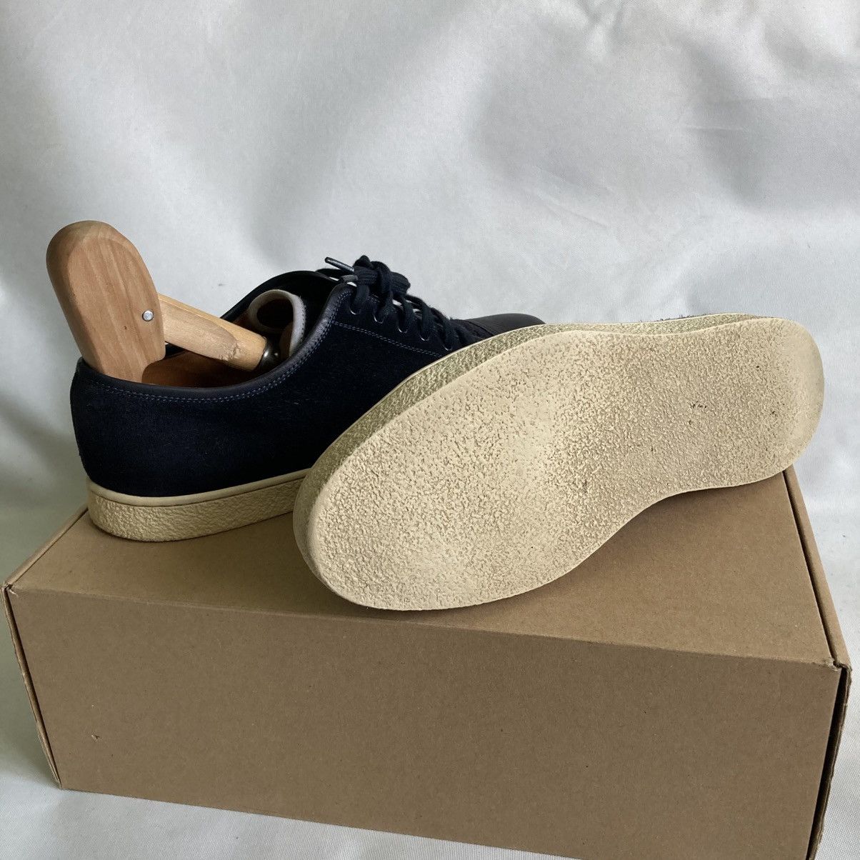 John Lobb John Lobb Levah Cap-Toe Sneakers Blue Suede and Leather Size US 7 / EU 40 - 5 Thumbnail