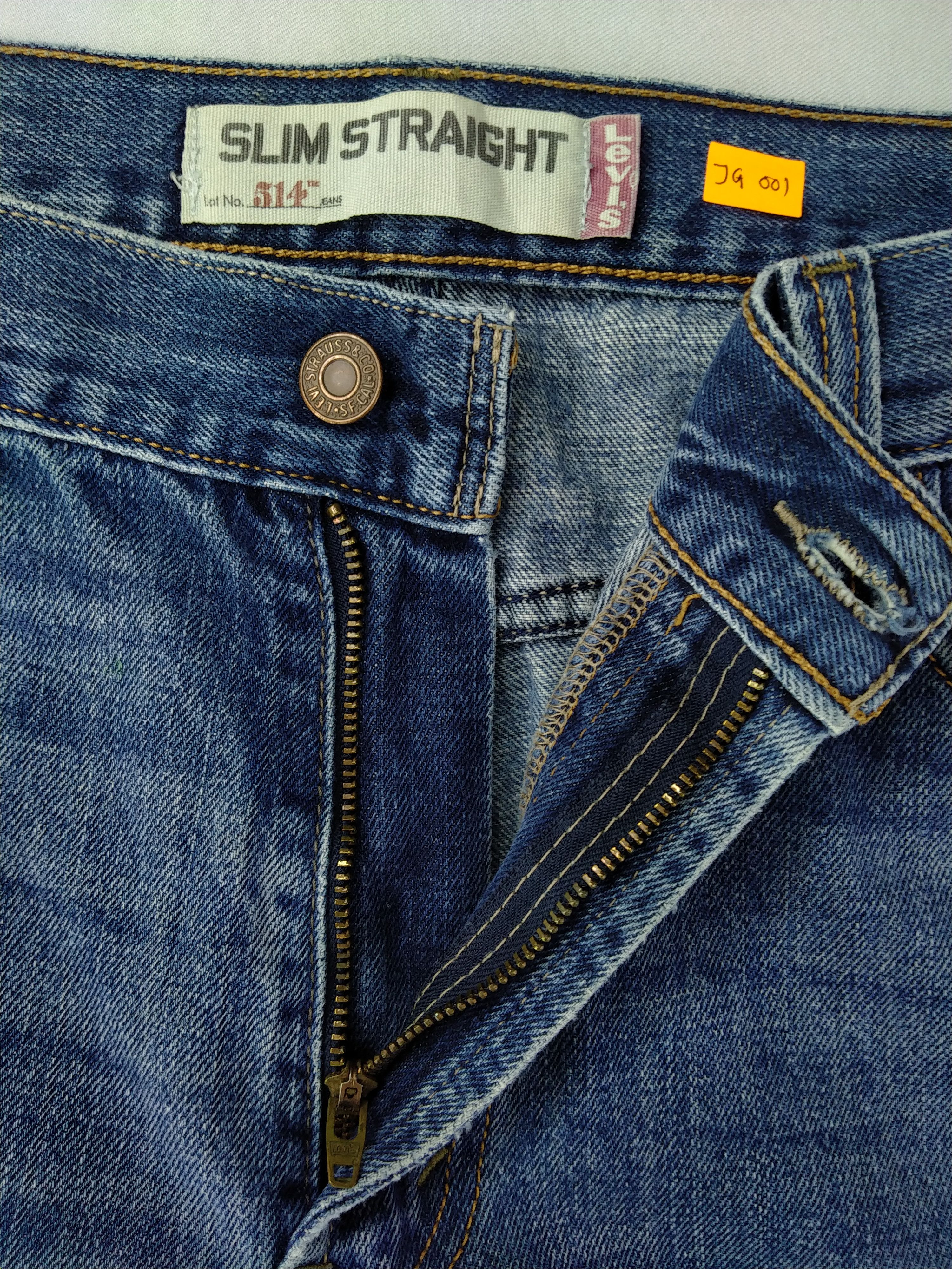 Levi's Blue Wash Vintage Classic Levi's 514 34x32.5 Denim -JG001 Size US 34 / EU 50 - 7 Thumbnail