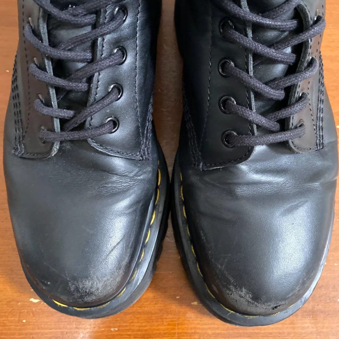 Dr. Martens Y's x Dr.Martens 10EYE QUAD leather boots US9 Womens Boots Black Leather 10EYE QUAD Yohji Yamamoto Size US 9 / IT 39 - 7 Thumbnail