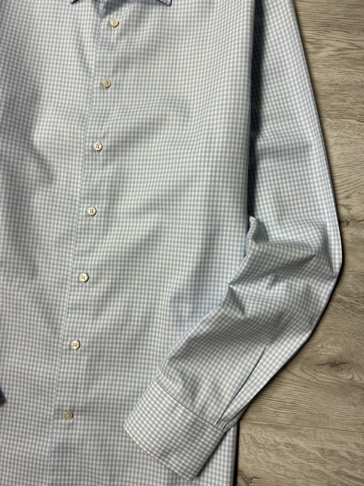 Suitsupply Suitsupply Traveller Checkered Button Up Long Sleeve Shirt Size US L / EU 52-54 / 3 - 6 Thumbnail