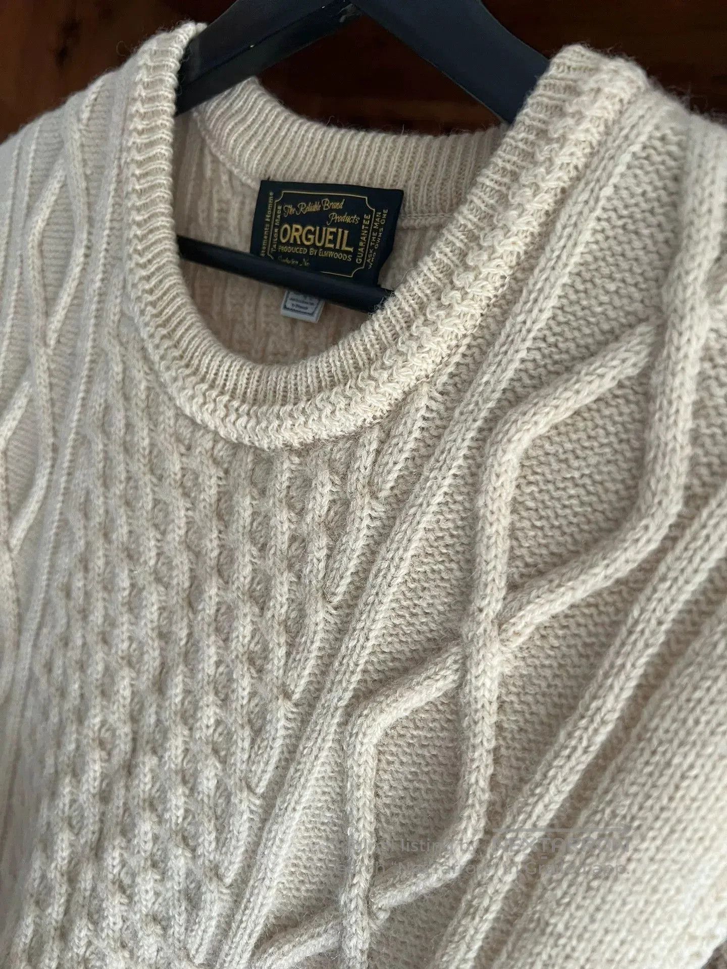 Japanese Brand Elegant Organic Wool Vest. Size US XL / EU 56 / 4 - 6 Thumbnail