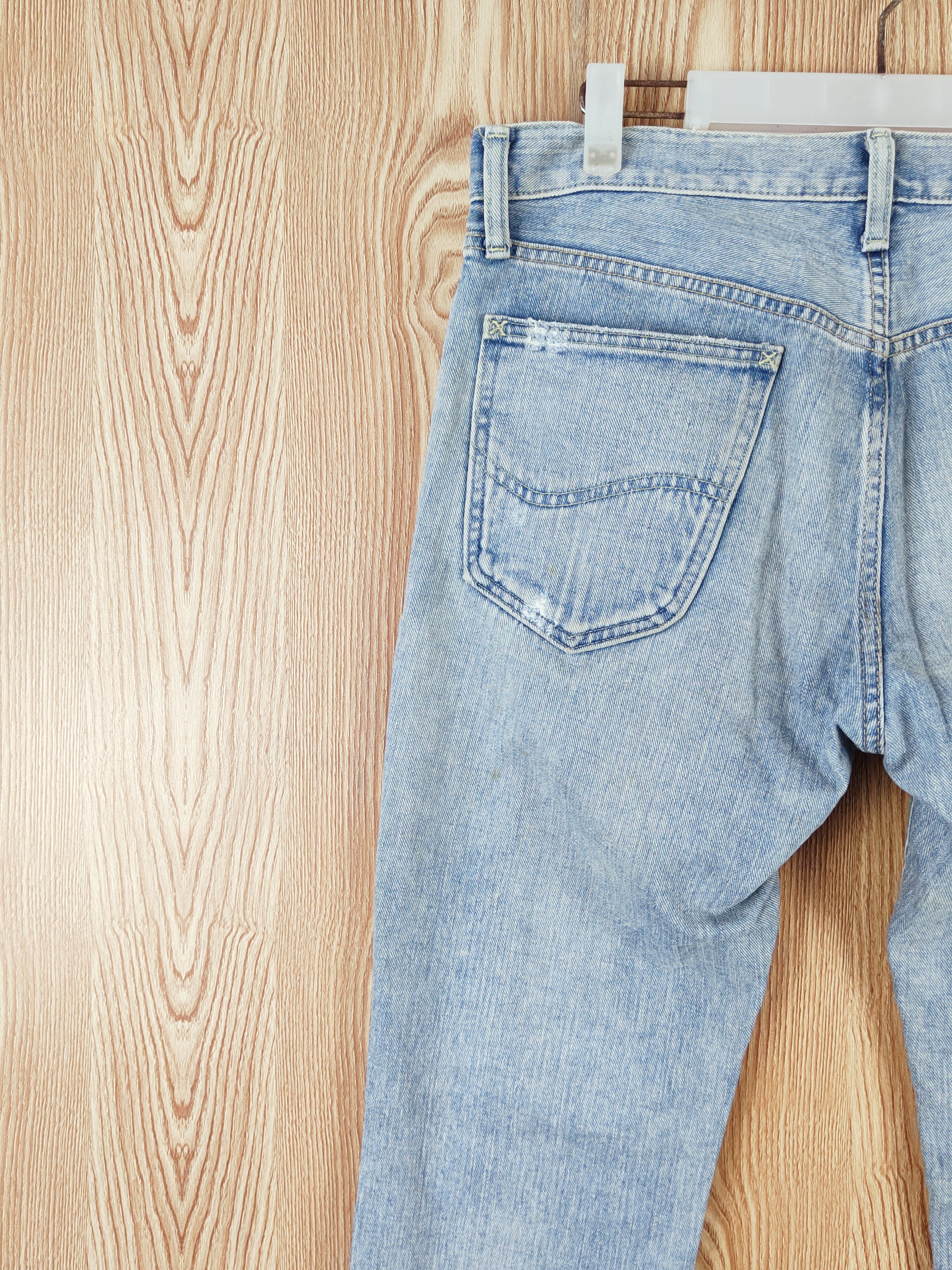 Japanese Brand Lee Blue Faded Distressed Ripped Jeans #W797 Size US 32 / EU 48 - 9 Thumbnail