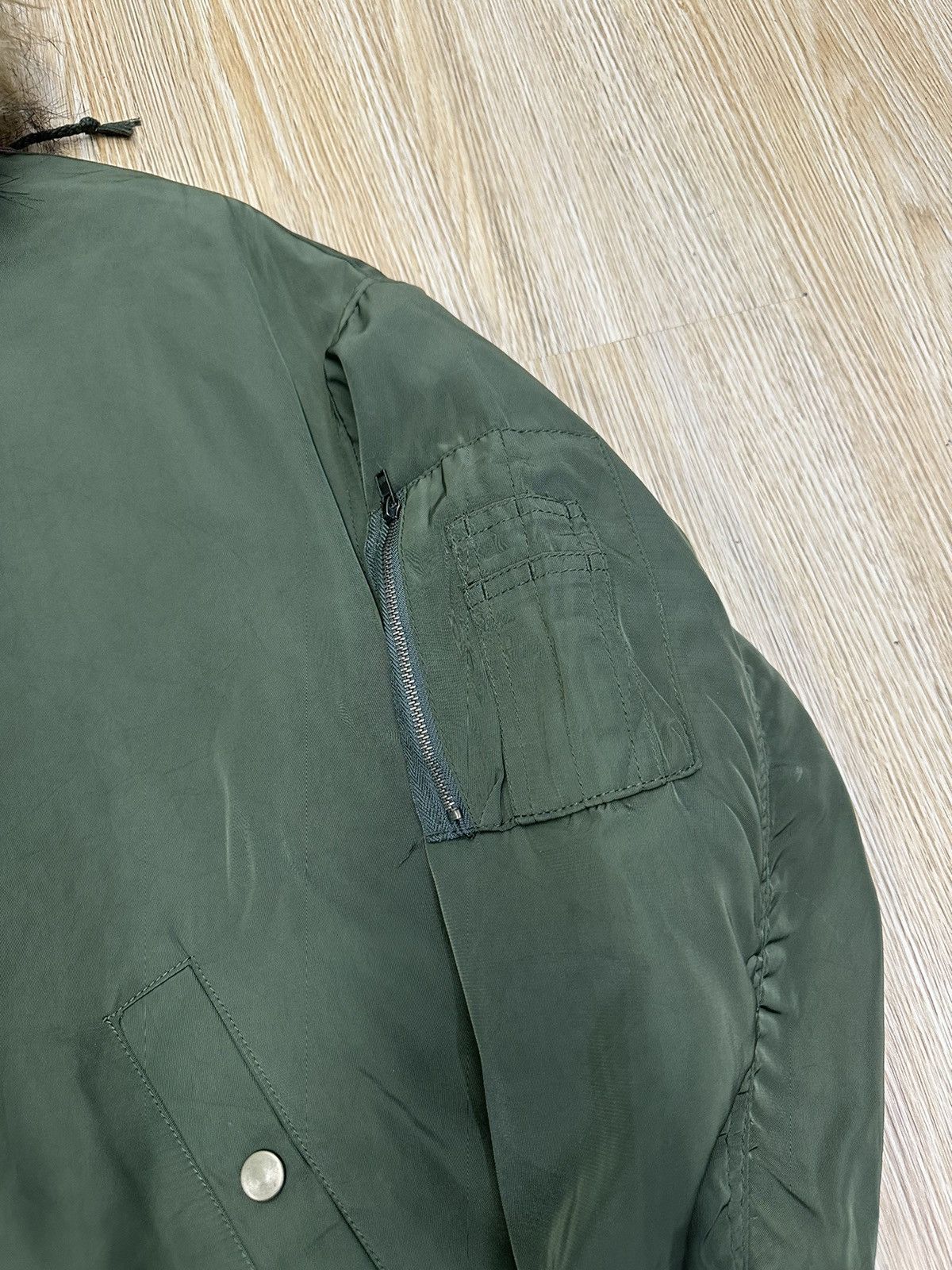 14th Addiction × If Six Was Nine × Le Grande Bleu (L.G.B.) GRAIL GRL ARMY FUR BAGGY BOMBER JACKET MJ167 Size US M / EU 48-50 / 2 - 6 Thumbnail
