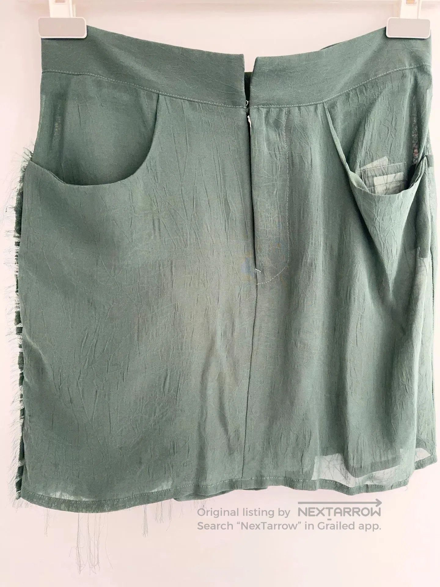 Yohji Yamamoto Yohji Yamamoto Ruffled Green Skirt. Size 24" / US 00 / IT 34 - 3 Thumbnail