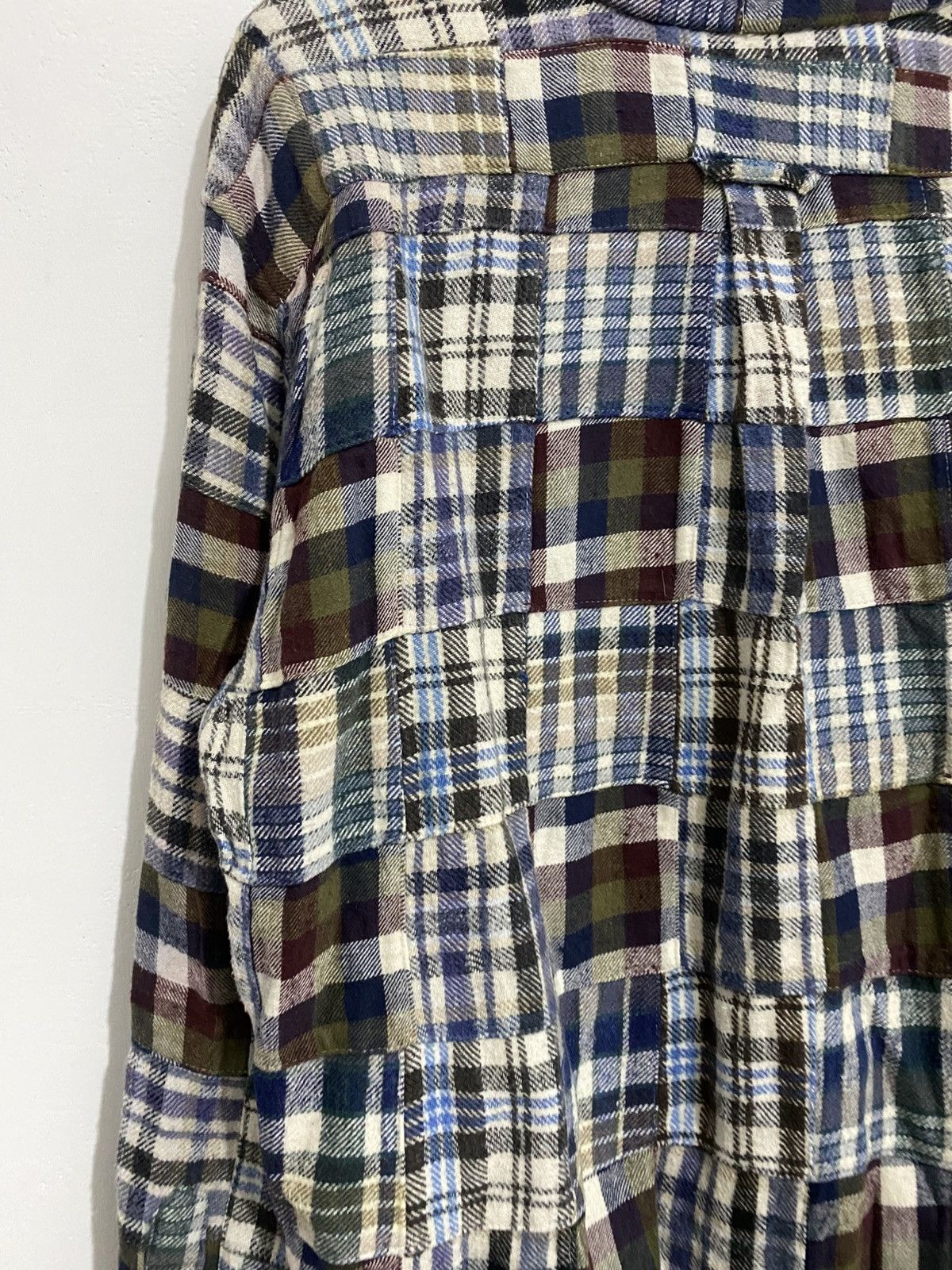 If Six Was Nine × Japanese Brand × Le Grande Bleu (L.G.B.) Cardinal flannel japanese patchwork kmrii styled Size US L / EU 52-54 / 3 - 5 Thumbnail