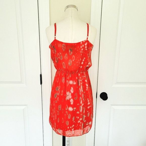 Vacation NWOT Rory Beca Spaghetti Strap Georgette Dress Size S / US 4 / IT 40 - 4 Thumbnail