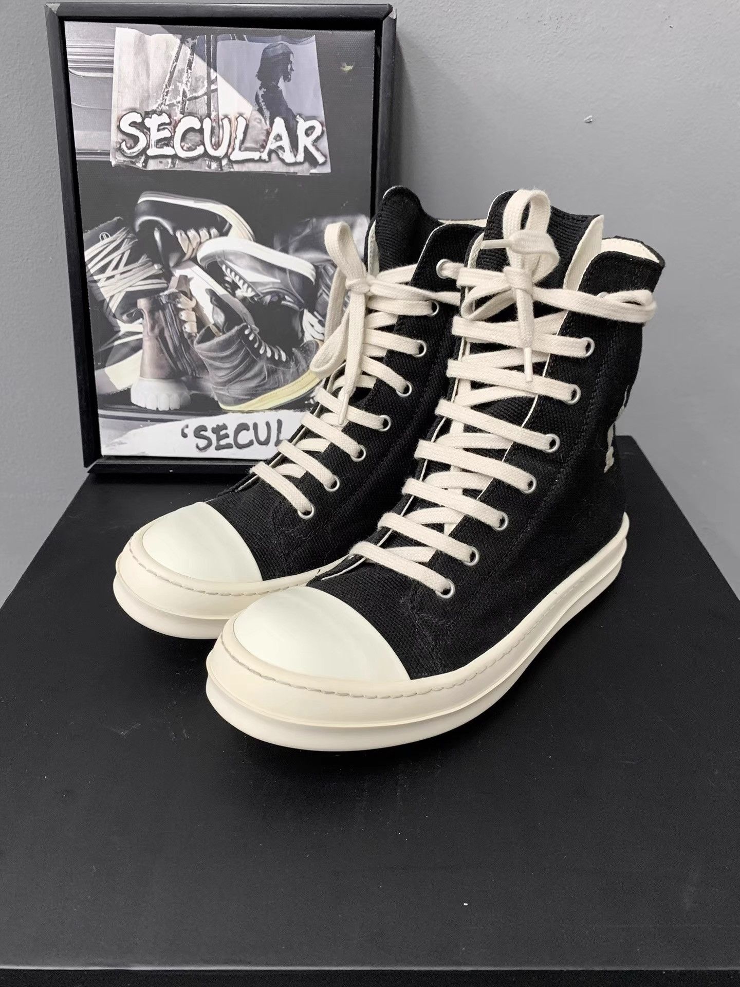 Rick Owens Rick Owens Drkshdw Big Converse K34 Size US 7 / IT 37 - 4 Thumbnail
