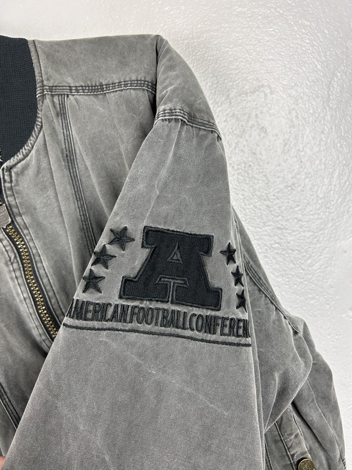 NFL 90s Vintage Campri Los Angeles Raiders NFL Conference Jacket Size US M / EU 48-50 / 2 - 5 Thumbnail