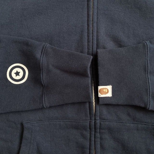 Bape BAPE Blue camo x Navy shark full zip hoodie a bathing ape Size US M / EU 48-50 / 2 - 7 Thumbnail