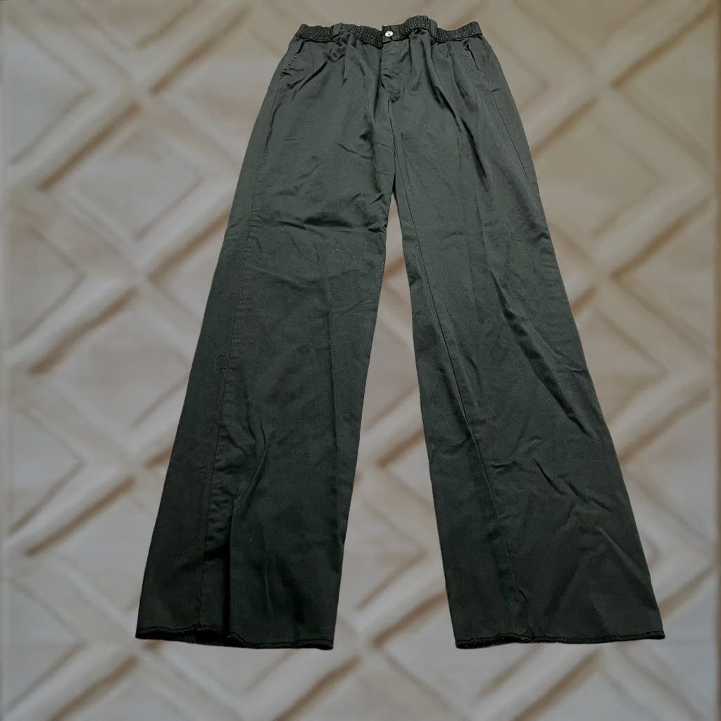 Vintage VINTAGE King Size Knockarounds Pants Mens 33 Tall Black Cotton Straight 33x40 Size US 33 - 1 Thumbnail