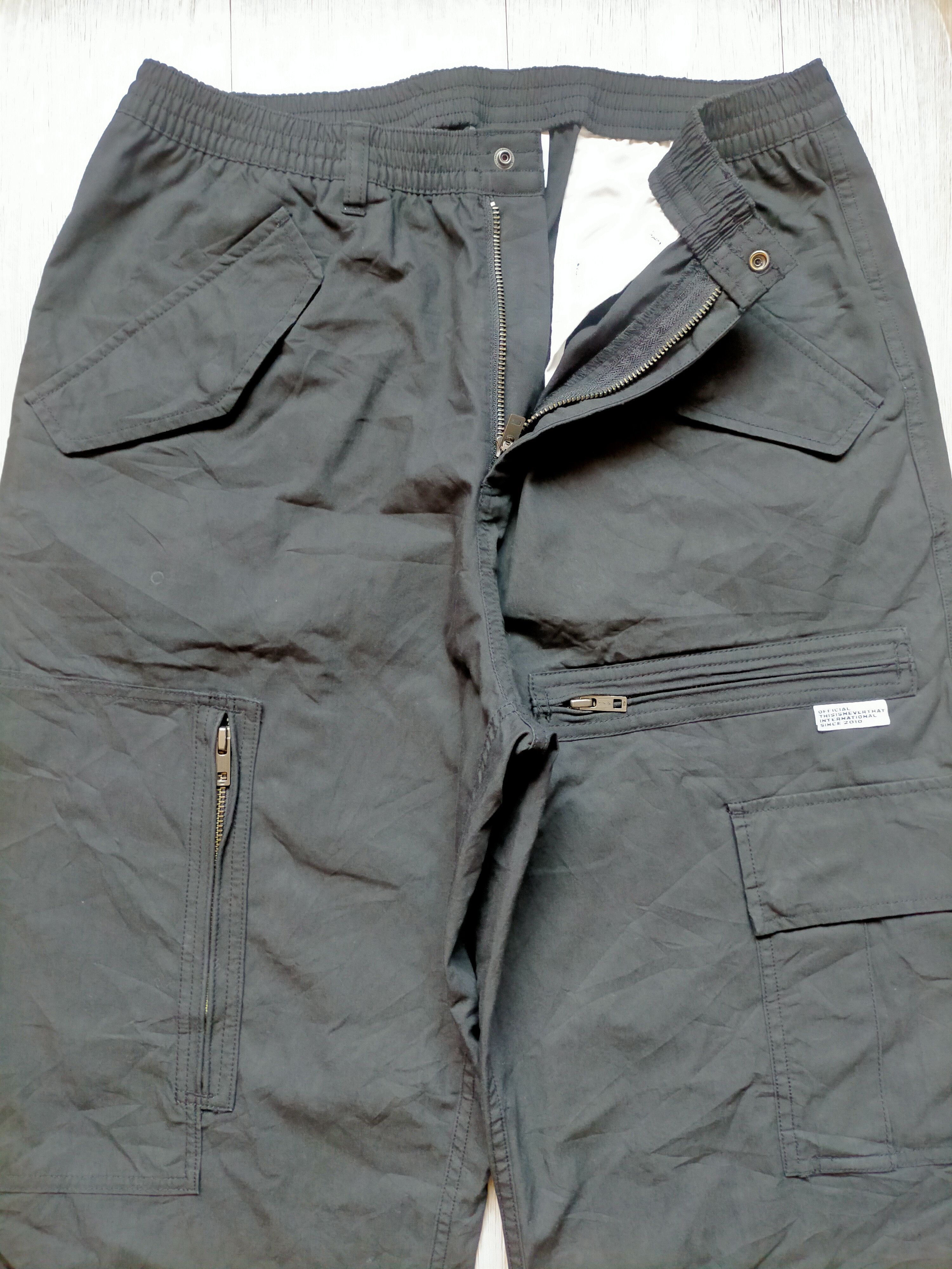 thisisneverthat Thisisneverthat Multipocket cargo Zipped black Pants Size US 32 / EU 48 - 5 Thumbnail