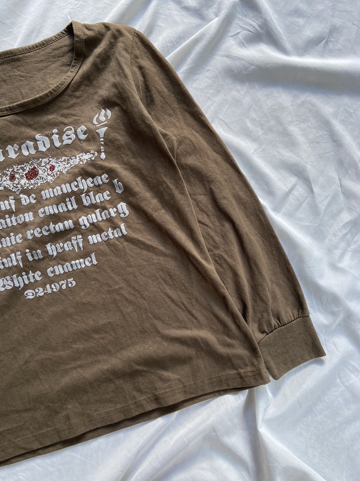 Japanese Brand PARADISE POEM LONG SLEEVE Size US S / EU 44-46 / 1 - 5 Thumbnail