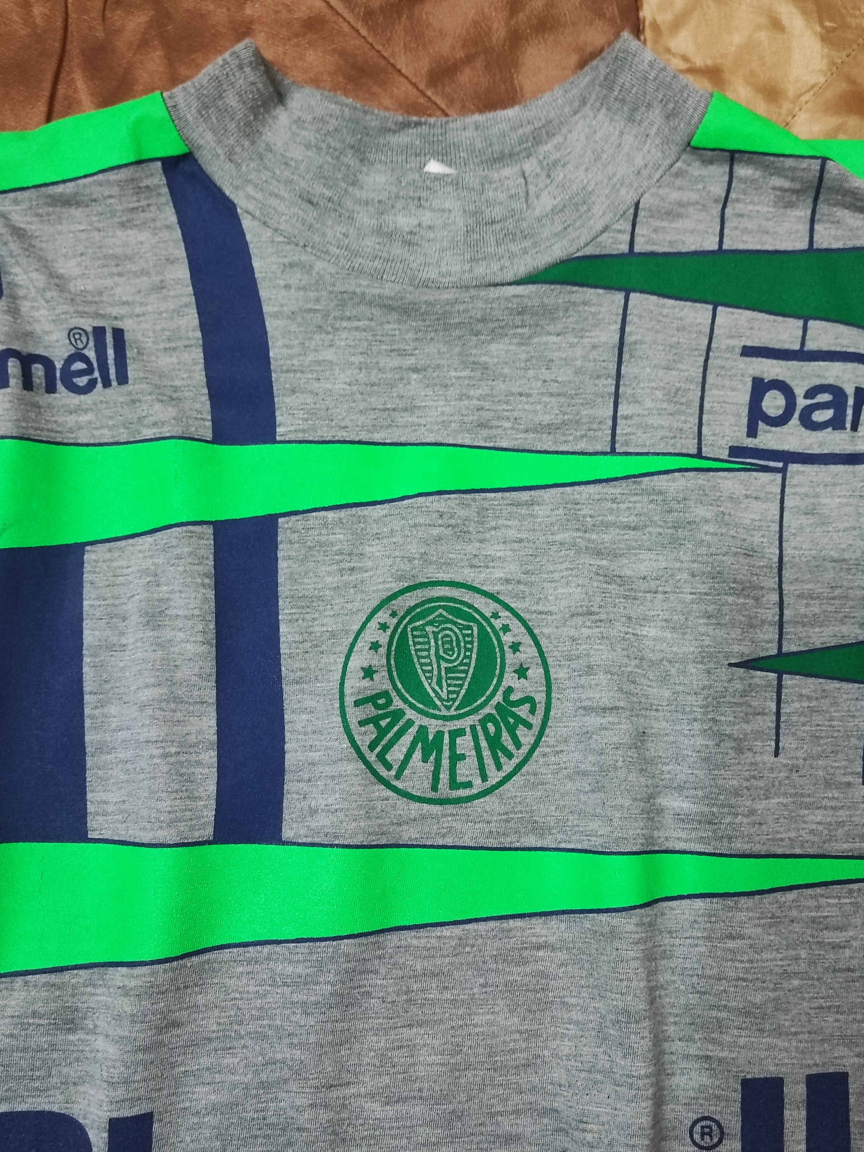 Vintage Rare!! Rhumell Vintage 80/90s Palmeiras Brazil Tee Size US L / EU 52-54 / 3 - 4 Thumbnail