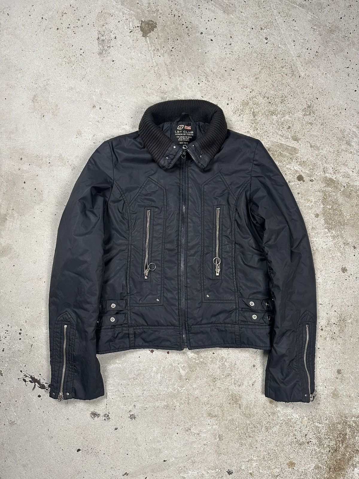 If Six Was Nine Vintage Y2K Black Moto Biker Style Multi Zip Jacket Size US S / EU 44-46 / 1 - 1 Thumbnail