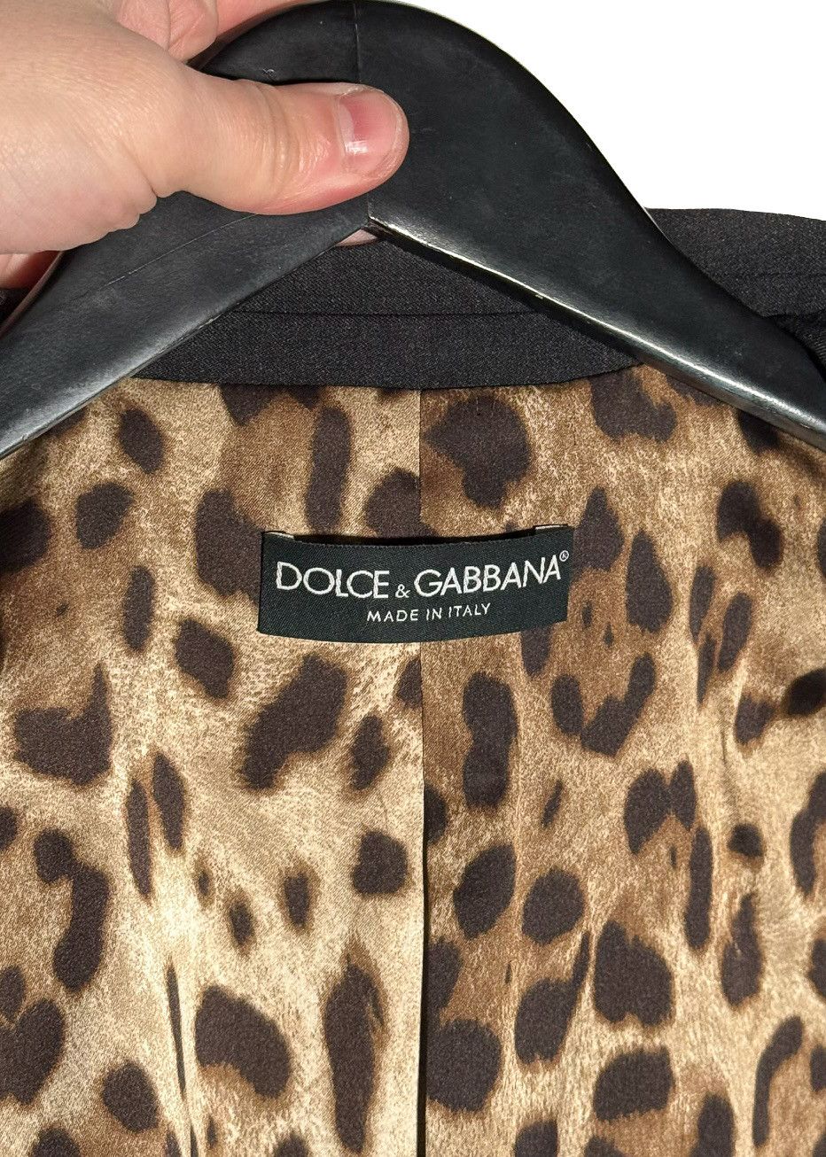 Dolce & Gabbana Dolce & Gabbana Charcoal Single Breast Blazer Size S / US 4 / IT 40 - 5 Thumbnail