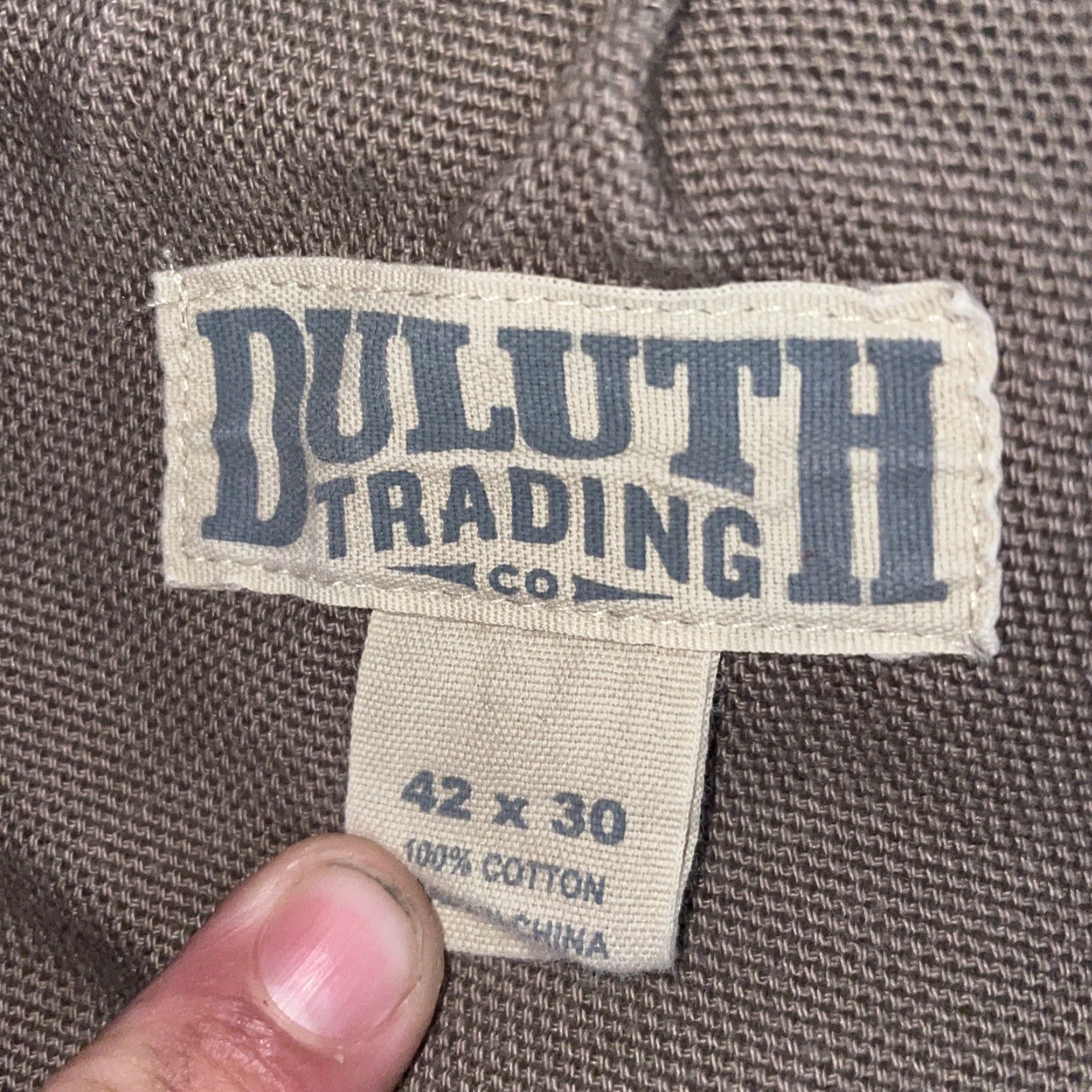 CO Duluth Trading Co Beige Carpenter Pants Mens Size 42x30 Pants Regular Beige Men 42 30 Carpenter Duluth Trading Co Mens Size US 42 / EU 58 - 3 Thumbnail